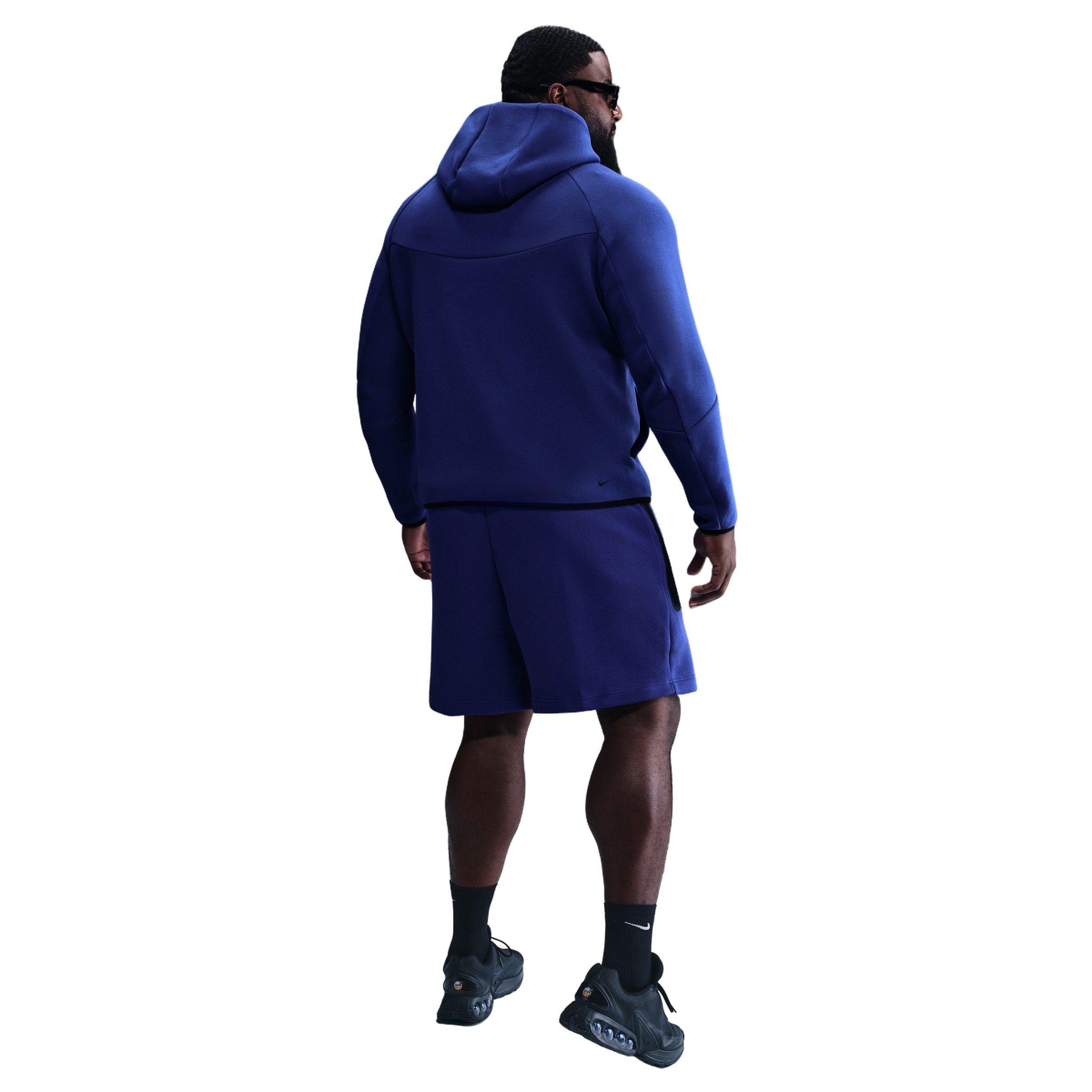 Nike Men's Sportswear Tech Fleece Shorts -Dk Blue - DK BLUE Thumbnail View 9