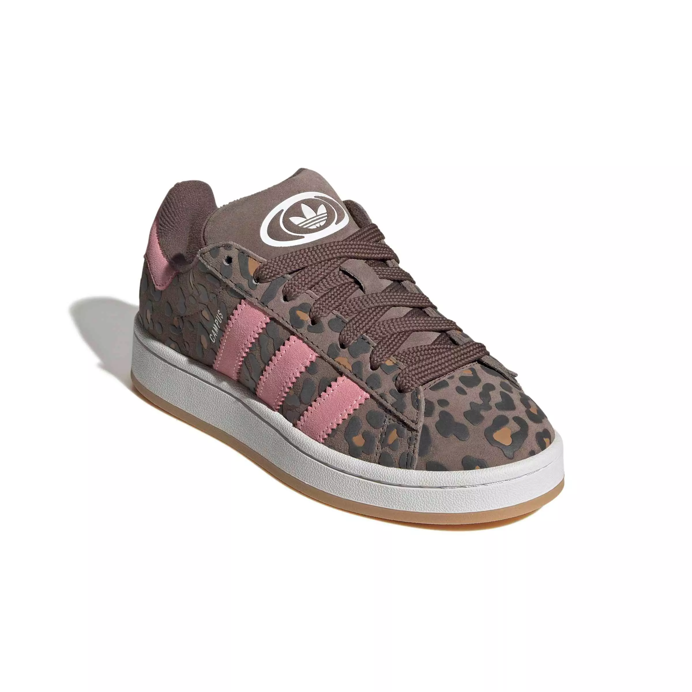 adidas Originals Campus 00s "Earth Strata/Ftwr White/Glow Pink" Grade School Girls' Shoe - EARTH/WHITE/PINK