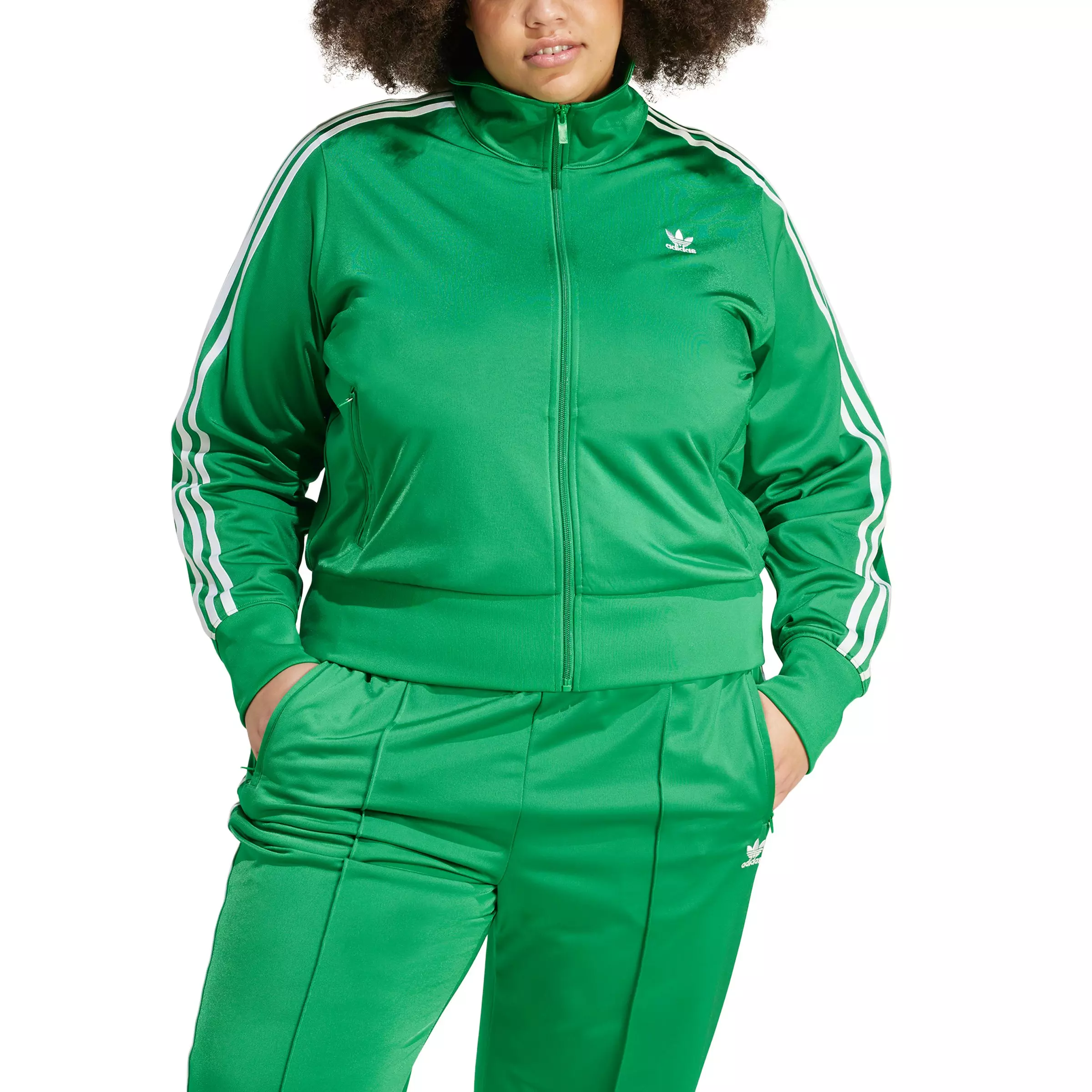adidas Originals Women's Adicolor Classics Firebird Track Jacket-Green - GREEN