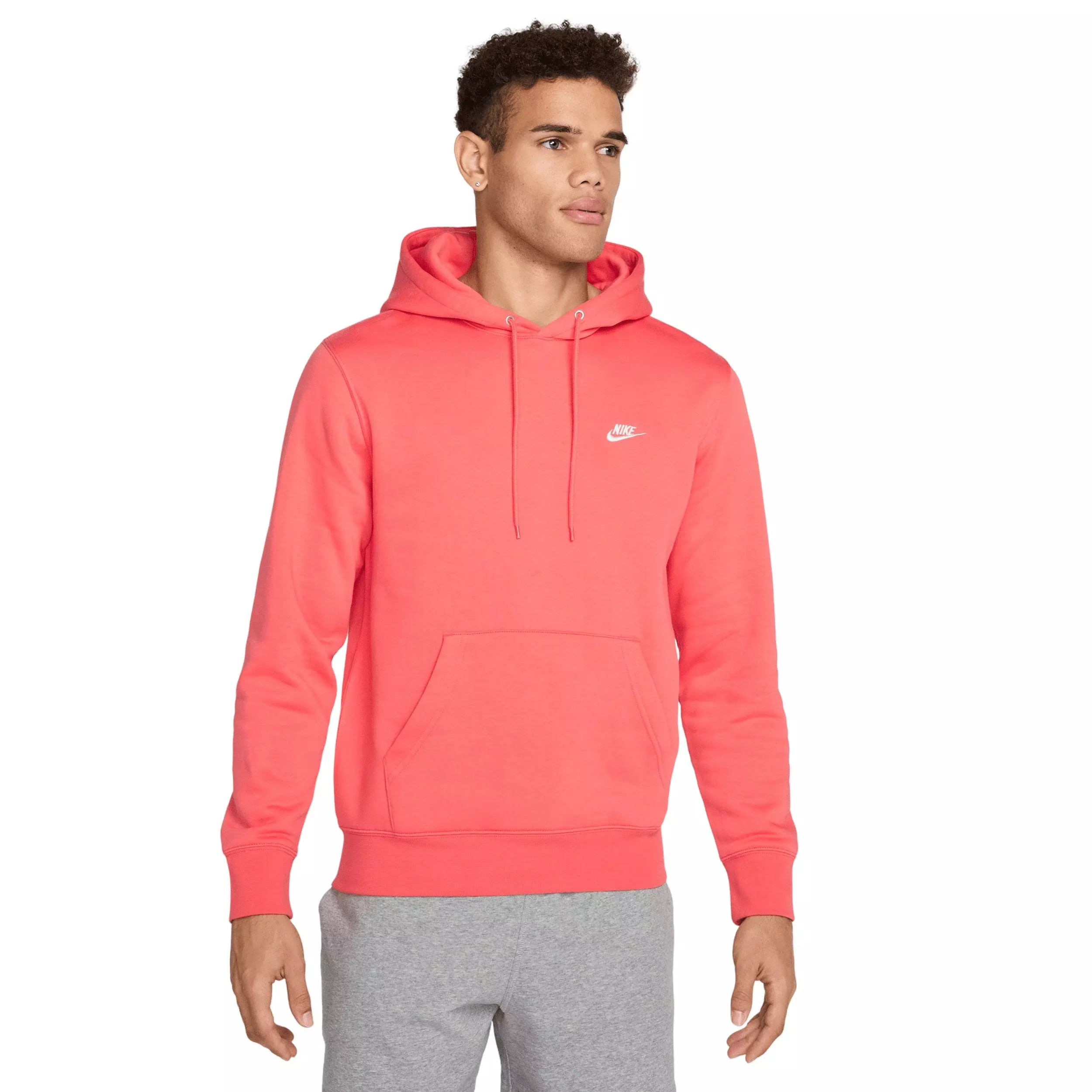 Nike Men's Club Pullover Fleece Hoodie - Apricot - APRICOT