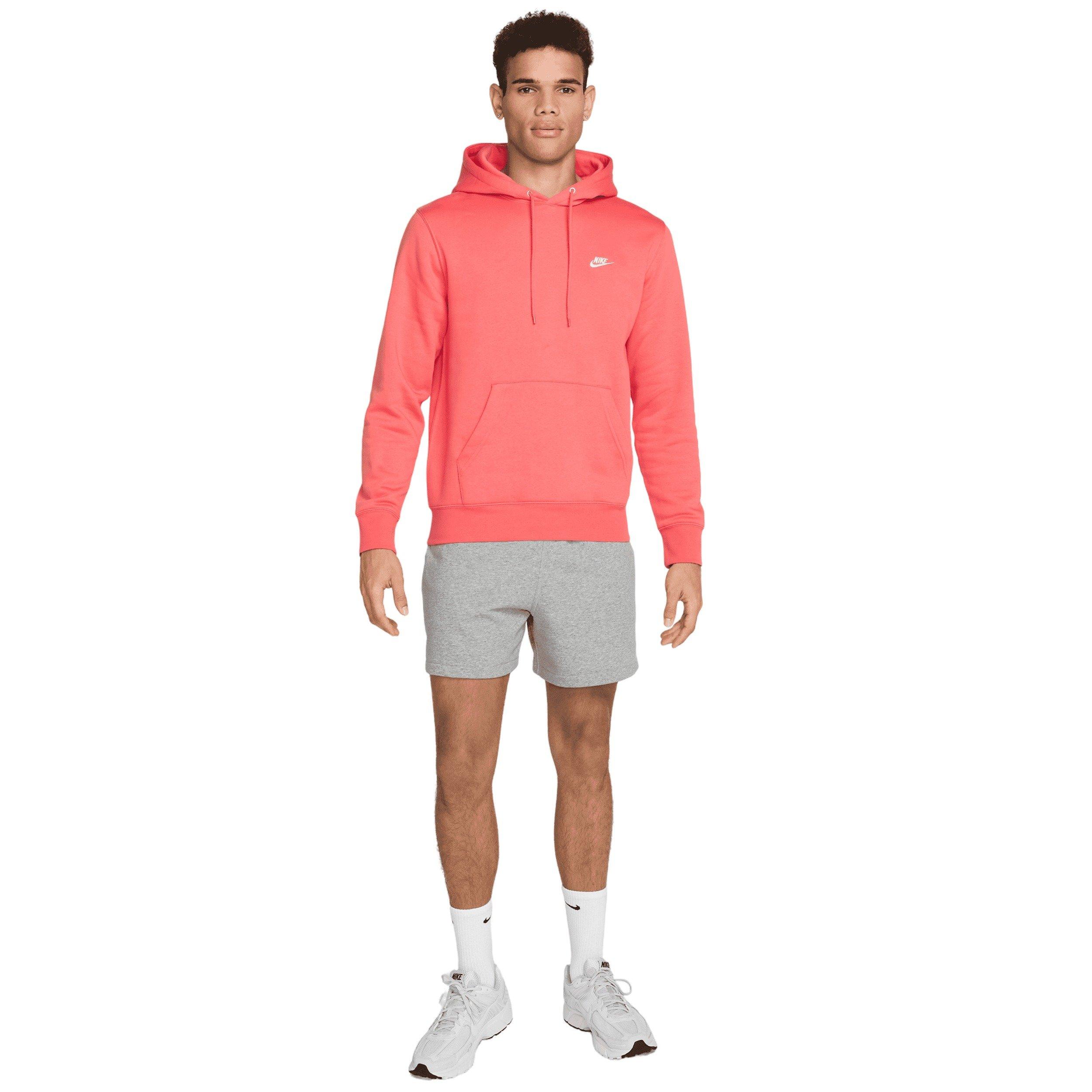 Nike Men's Club Pullover Fleece Hoodie - Apricot - APRICOT Thumbnail View 7