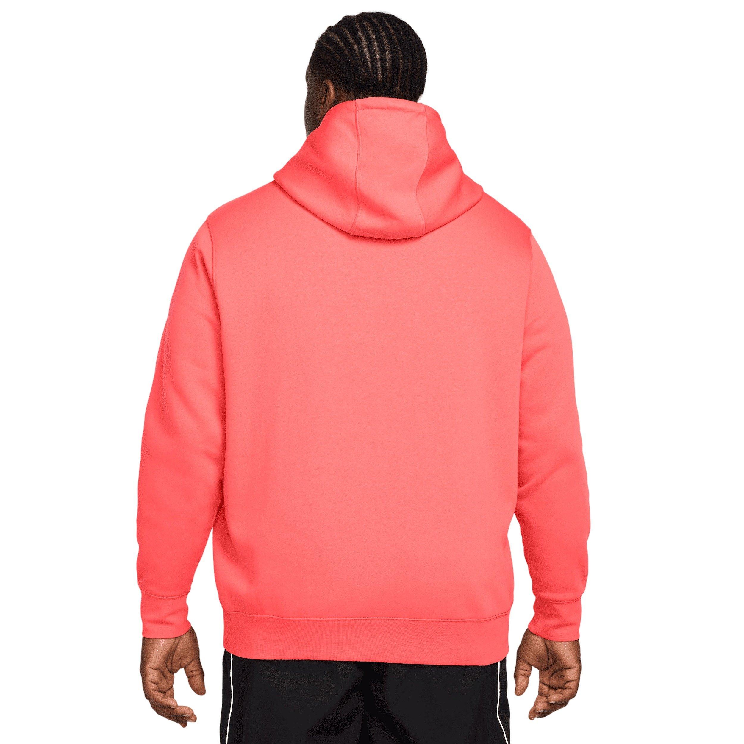 Nike Men's Club Pullover Fleece Hoodie - Apricot - APRICOT Thumbnail View 9