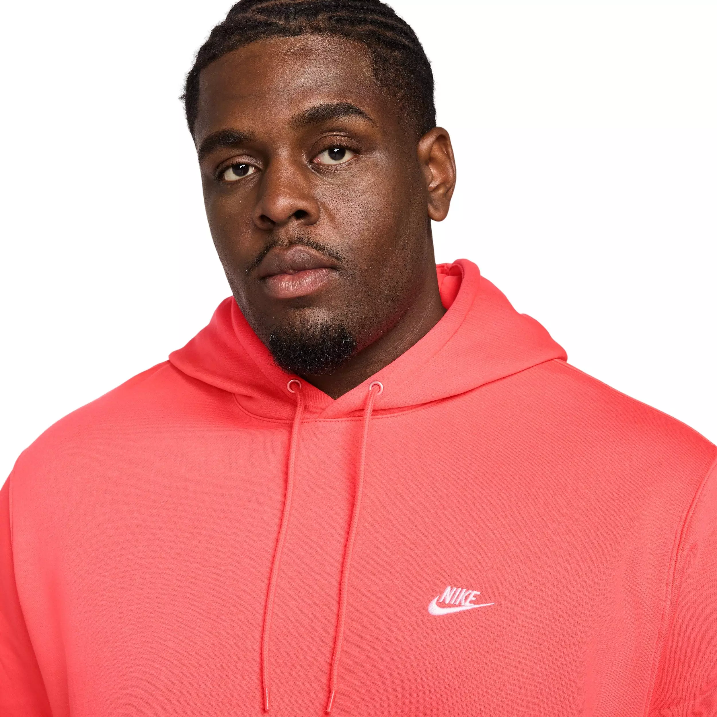 Nike Men's Club Pullover Fleece Hoodie - Apricot - APRICOT