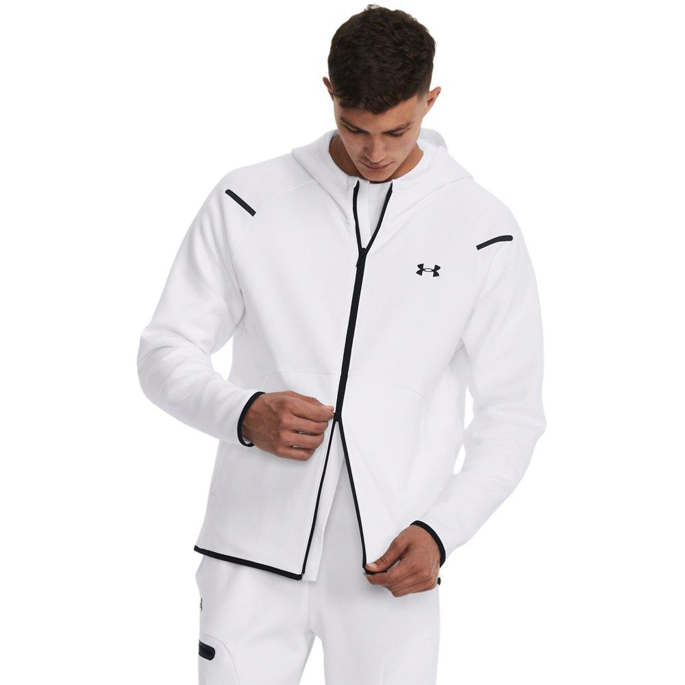 Under Armour Men's Unstoppable Full-Zip Jacket - WHITE/BLACK Thumbnail View 1