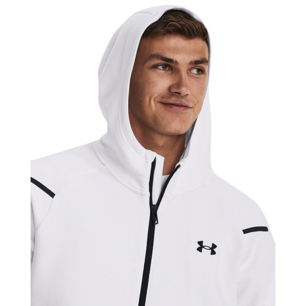 Under Armour Men's Unstoppable Full-Zip Jacket - WHITE/BLACK Thumbnail View 4