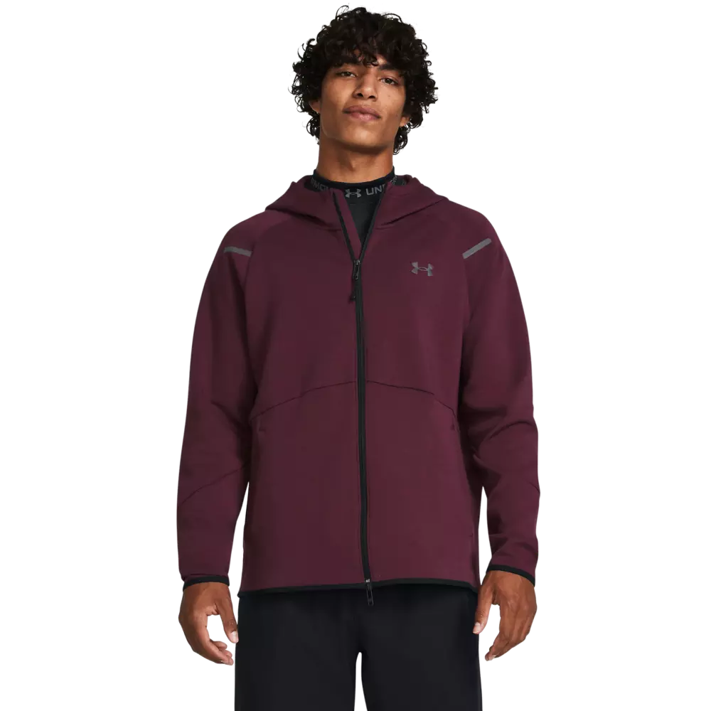 Under Armour Men's Unstoppable Full-Zip Jacket - MAROON/BLACK