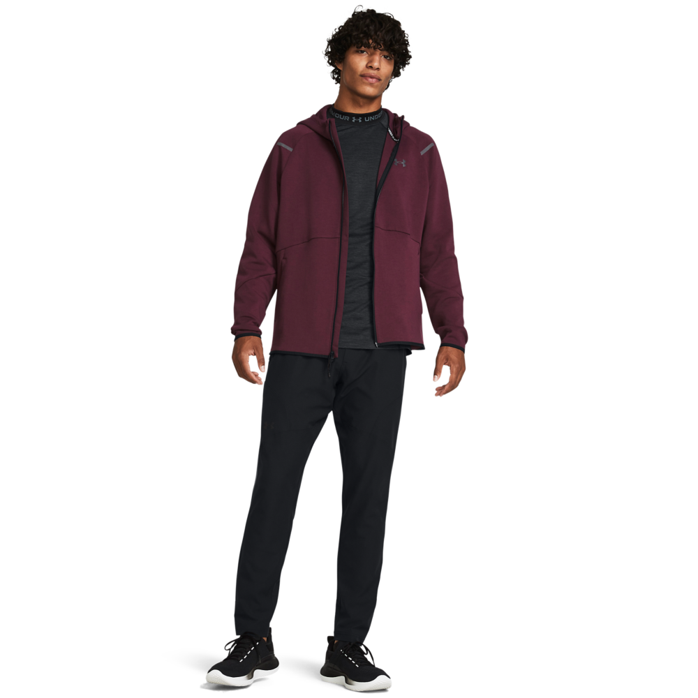 Under Armour Men's Unstoppable Full-Zip Jacket - MAROON/BLACK Thumbnail View 4
