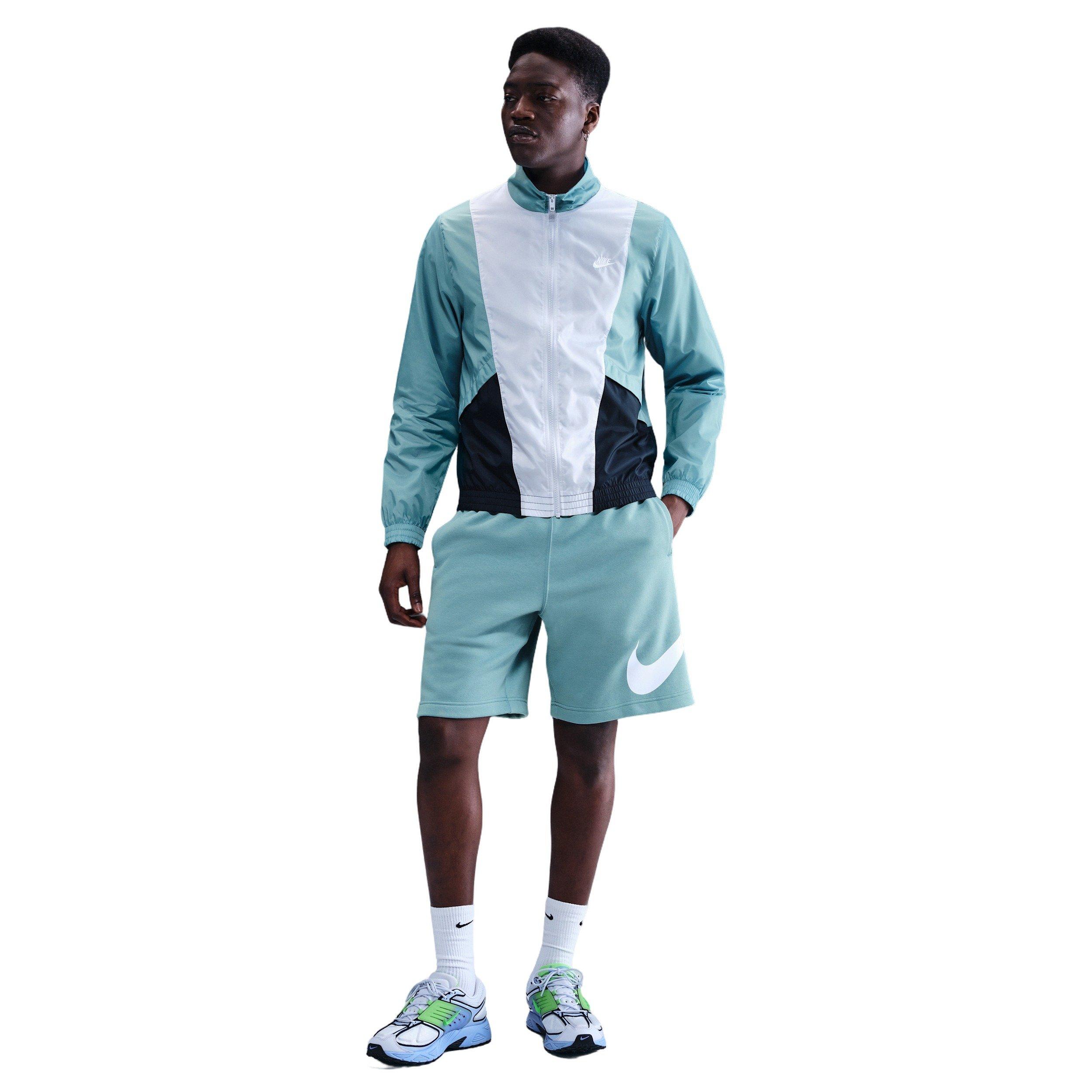 Nike Men's Club Fleece Shorts -Blue - BLUE Thumbnail View 4