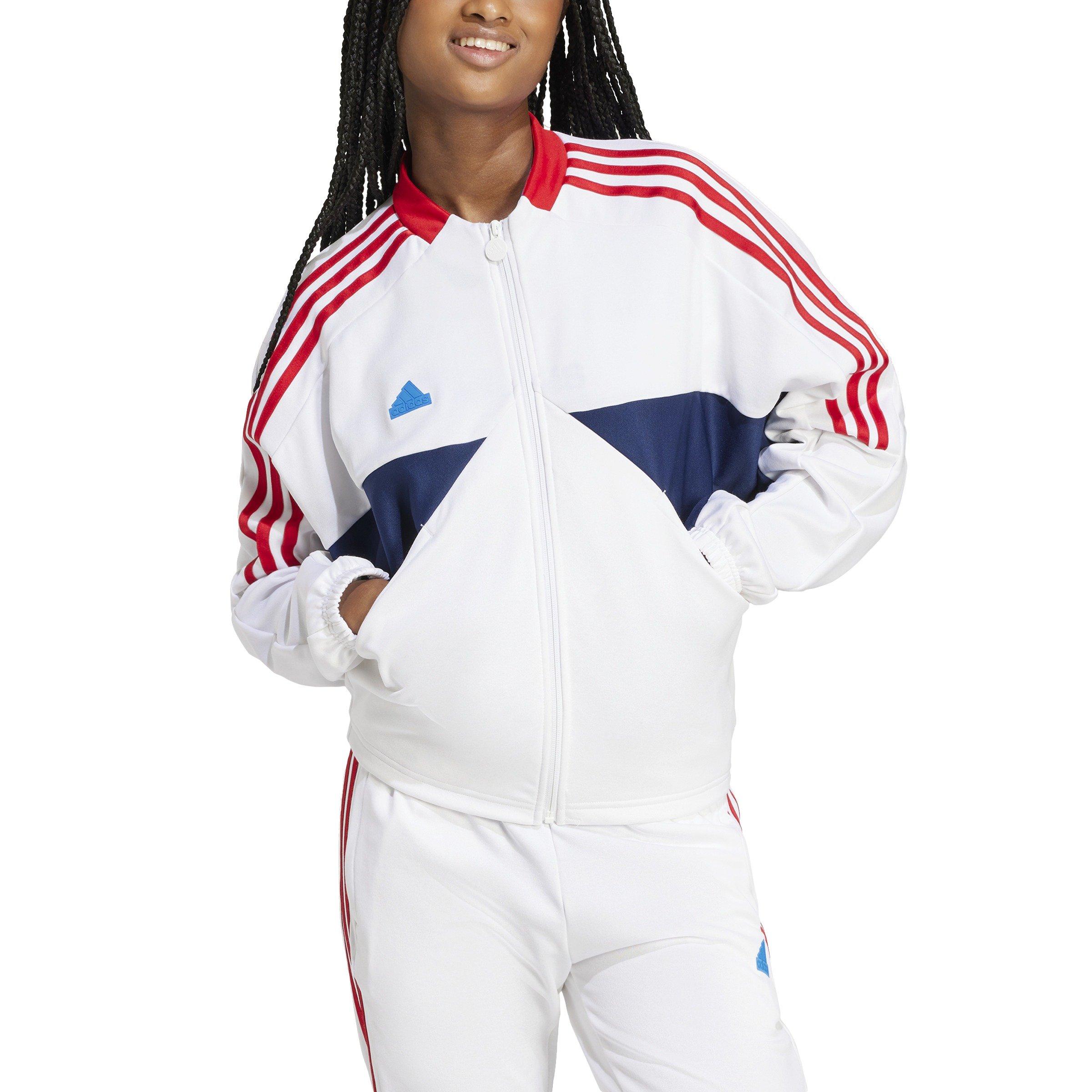 adidas Women's Tiro Cut 3-Stripes Track Top-White - WHITE Thumbnail View 1