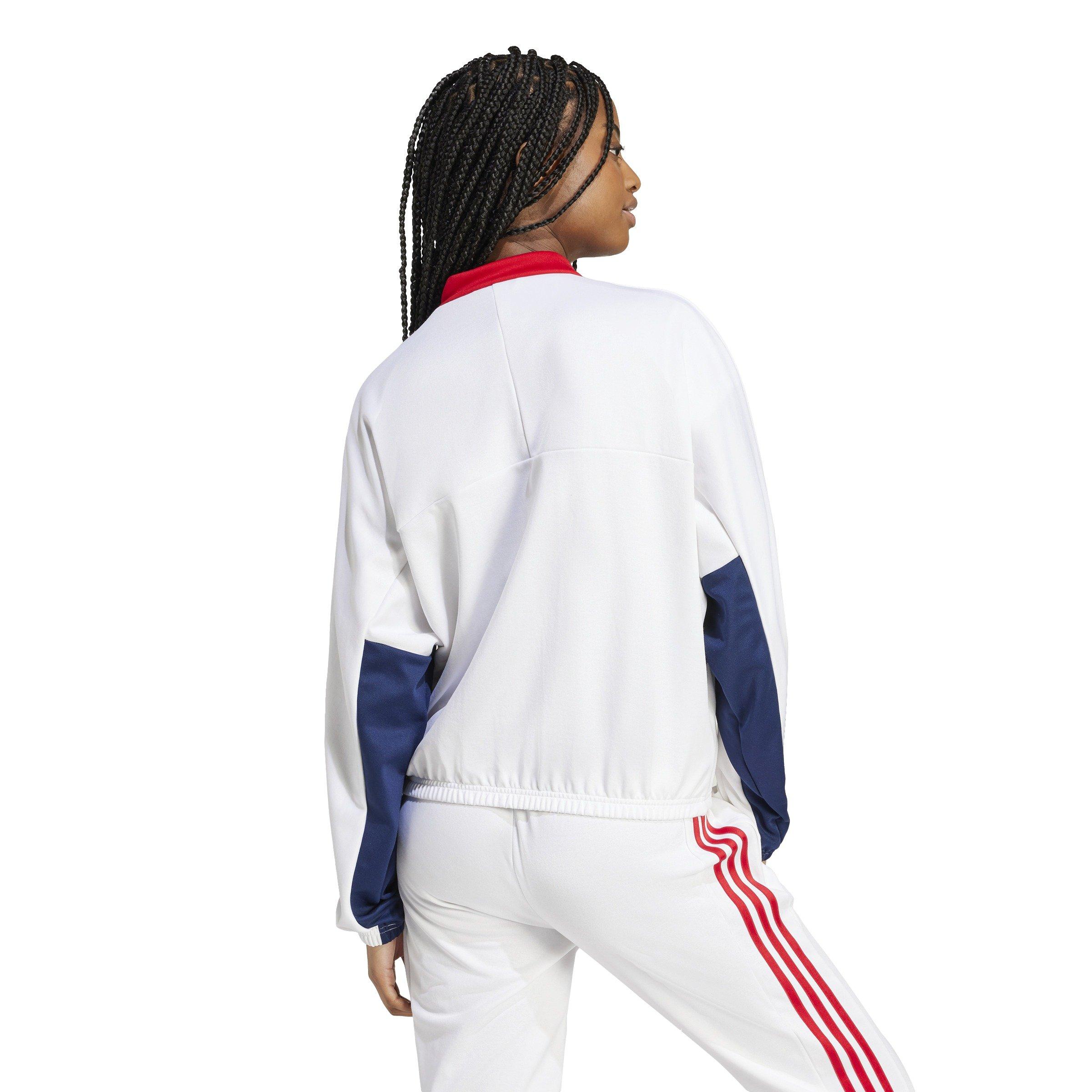 adidas Women's Tiro Cut 3-Stripes Track Top-White - WHITE Thumbnail View 2