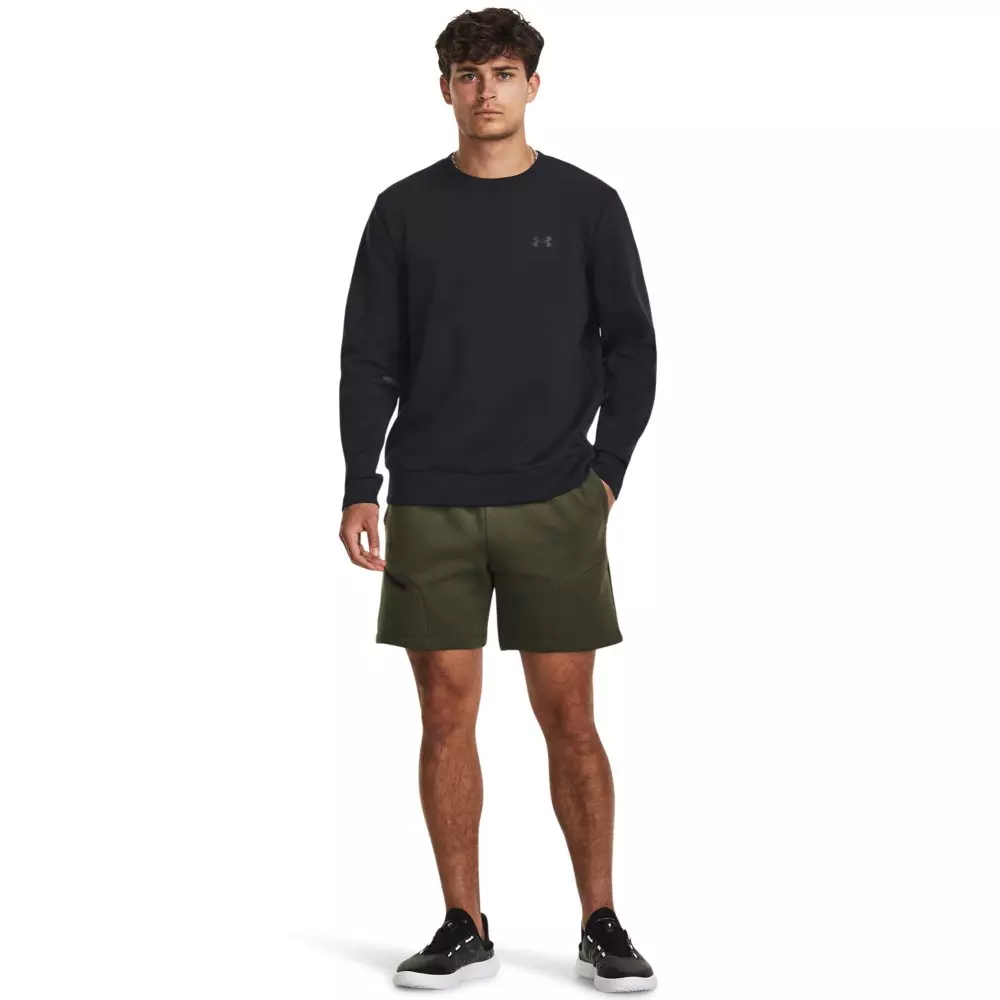 Under Armour Men's Unstoppable Fleece Crewneck - BLACK
