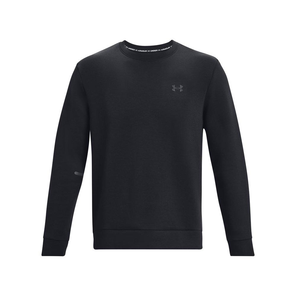 Under Armour Men's Unstoppable Fleece Crewneck - BLACK Thumbnail View 5