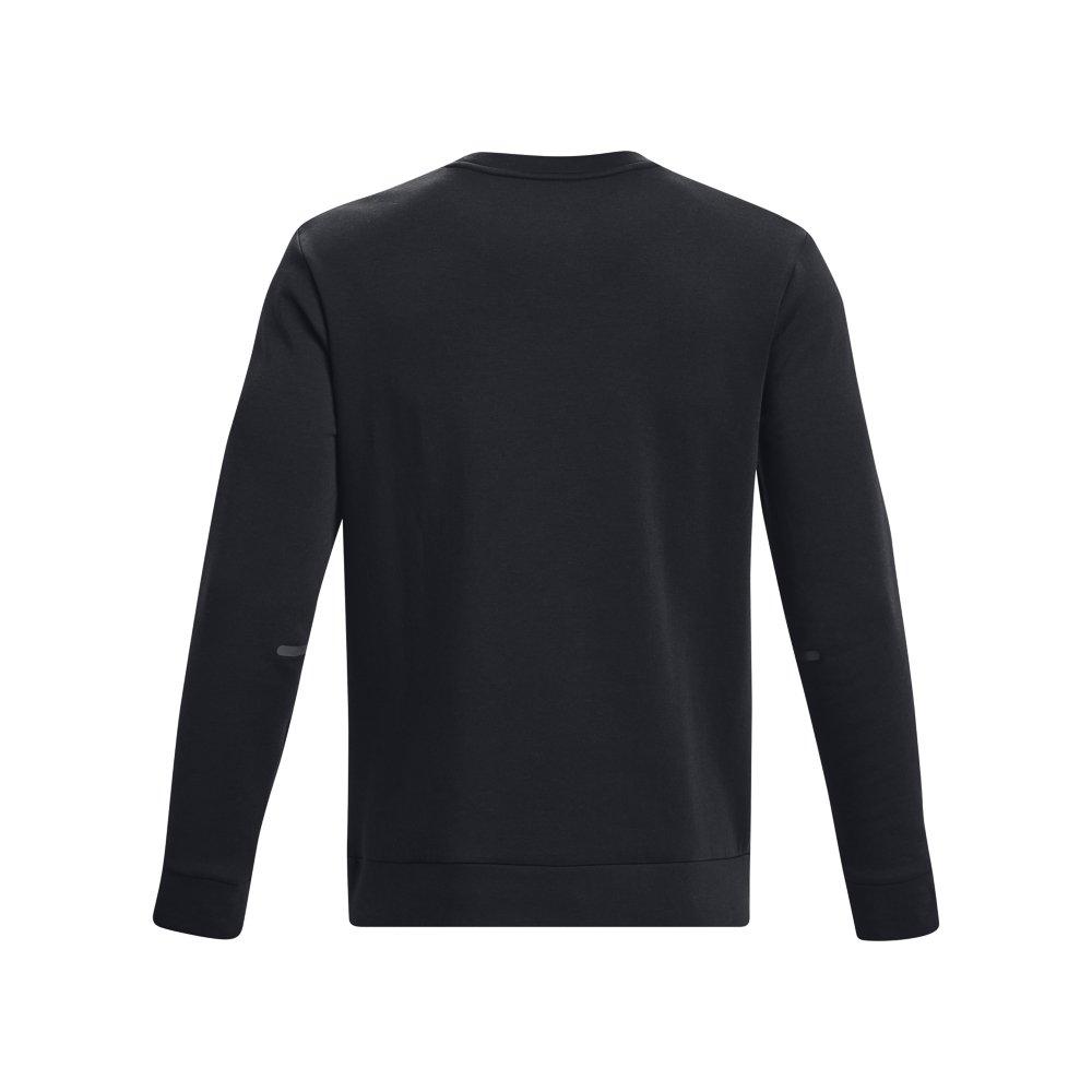 Under Armour Men's Unstoppable Fleece Crewneck - BLACK Thumbnail View 6