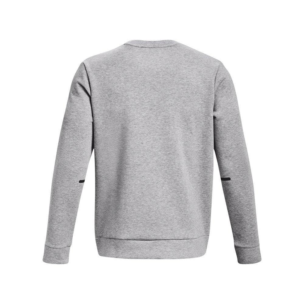 Under Armour Men's Unstoppable Fleece Crewneck - GREY/BLACK Thumbnail View 6