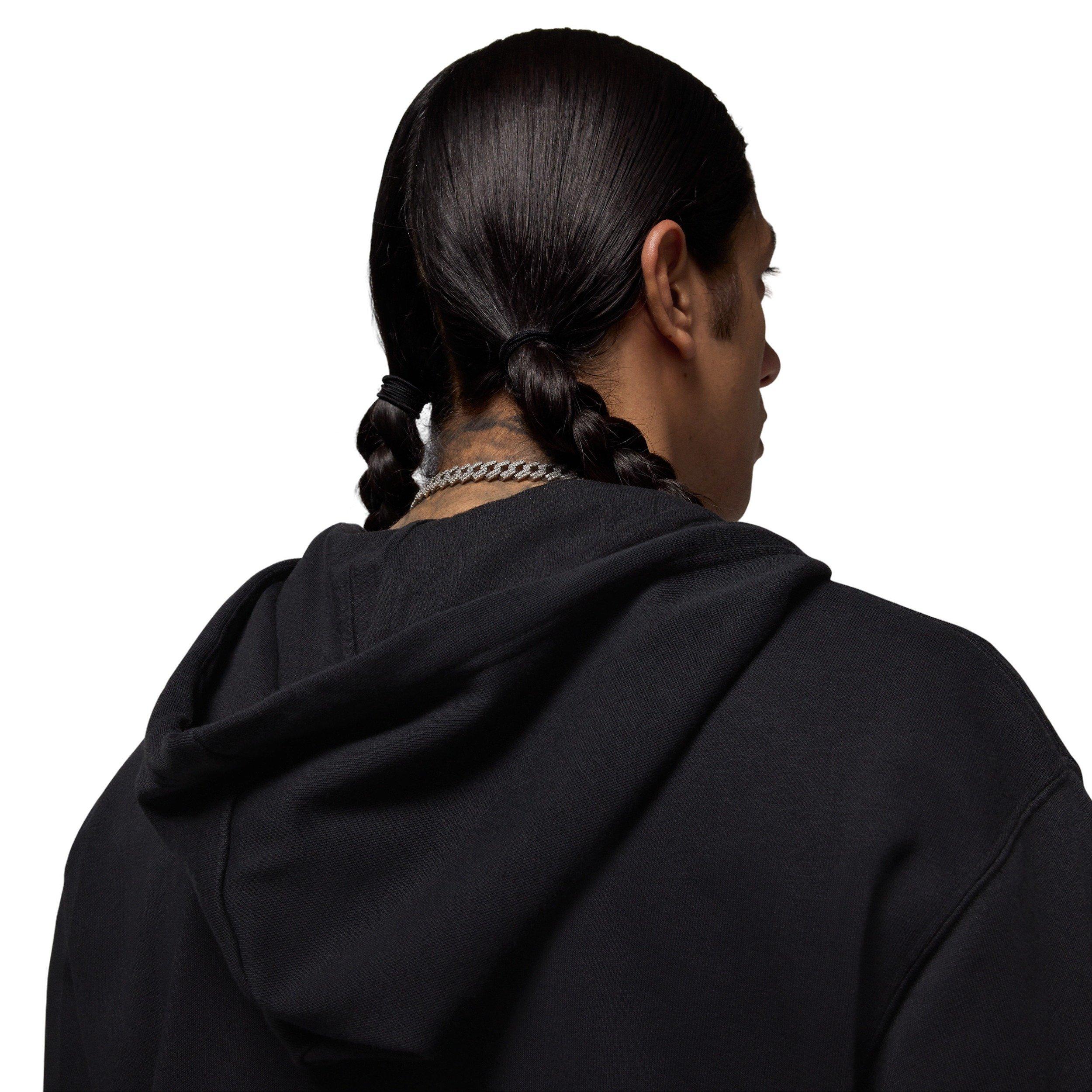 Jordan Men's Brooklyn Fleece Full-Zip Jacket - Black - BLACK Thumbnail View 7