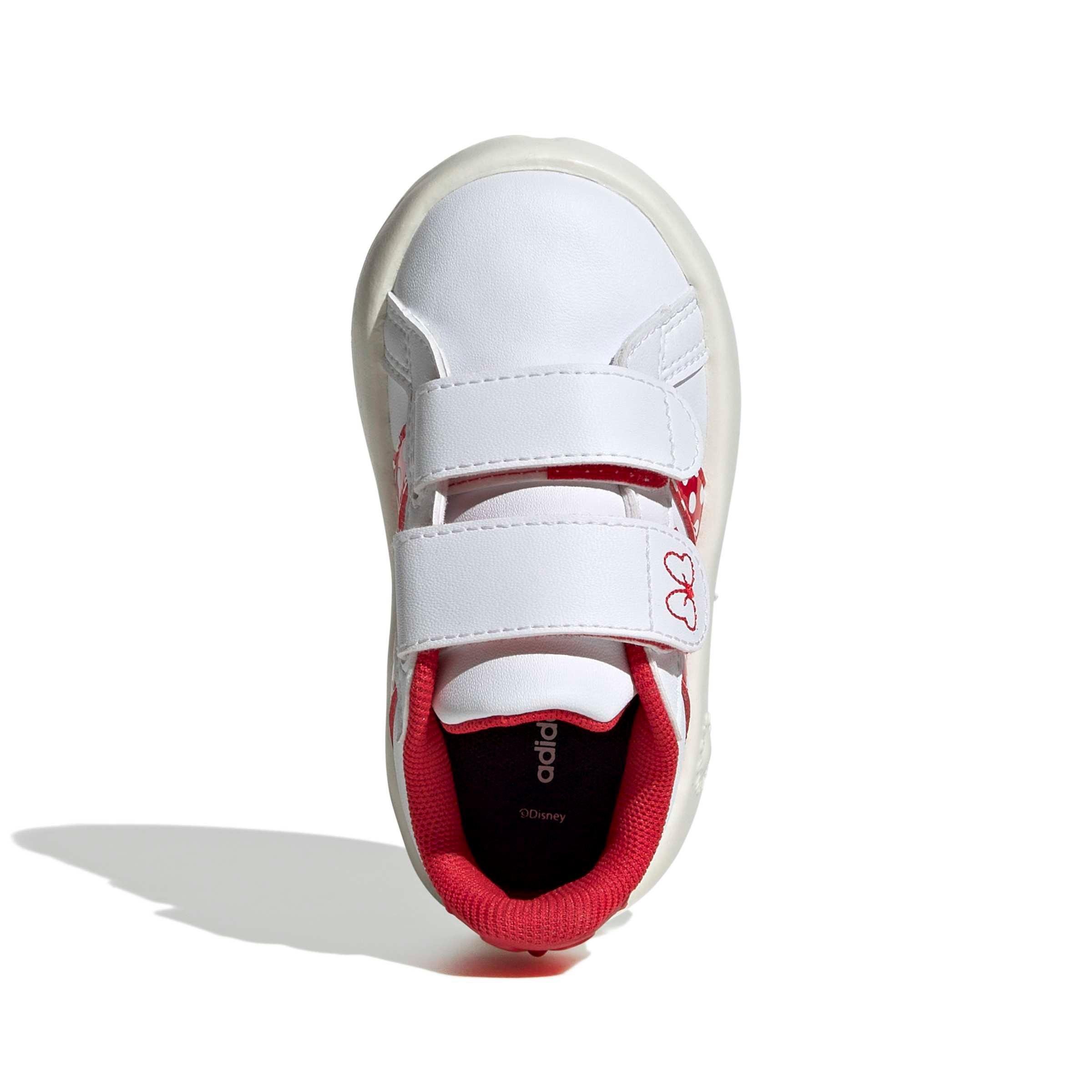 adidas Disney Minnie Mouse Grand Court "Ftwr White/Pure Ruby/Off White" Infant Girls' Shoe - WHITE/RUBY/OFF WHITE