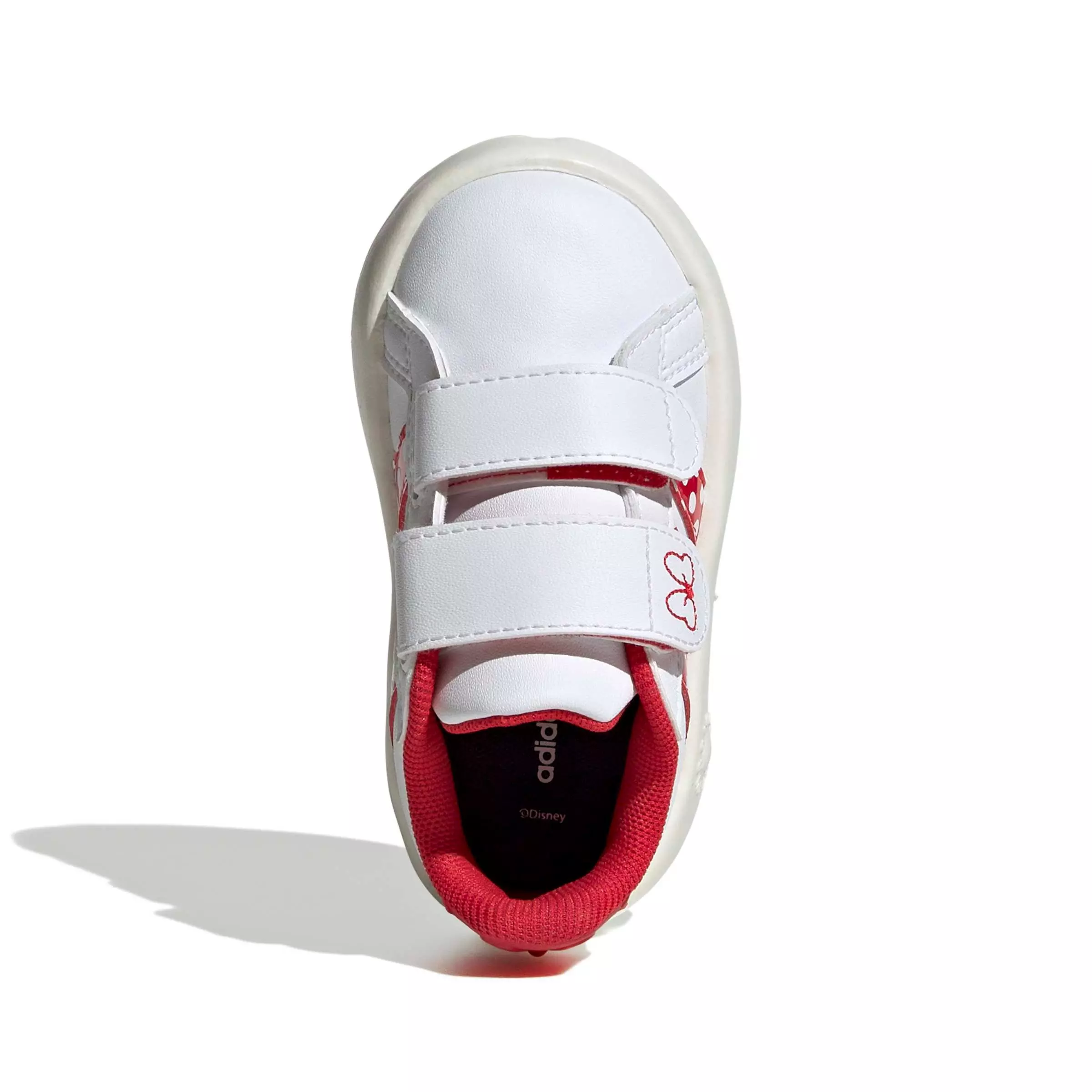adidas Disney Minnie Mouse Grand Court "Ftwr White/Pure Ruby/Off White" Infant Girls' Shoe - WHITE/RUBY/OFF WHITE