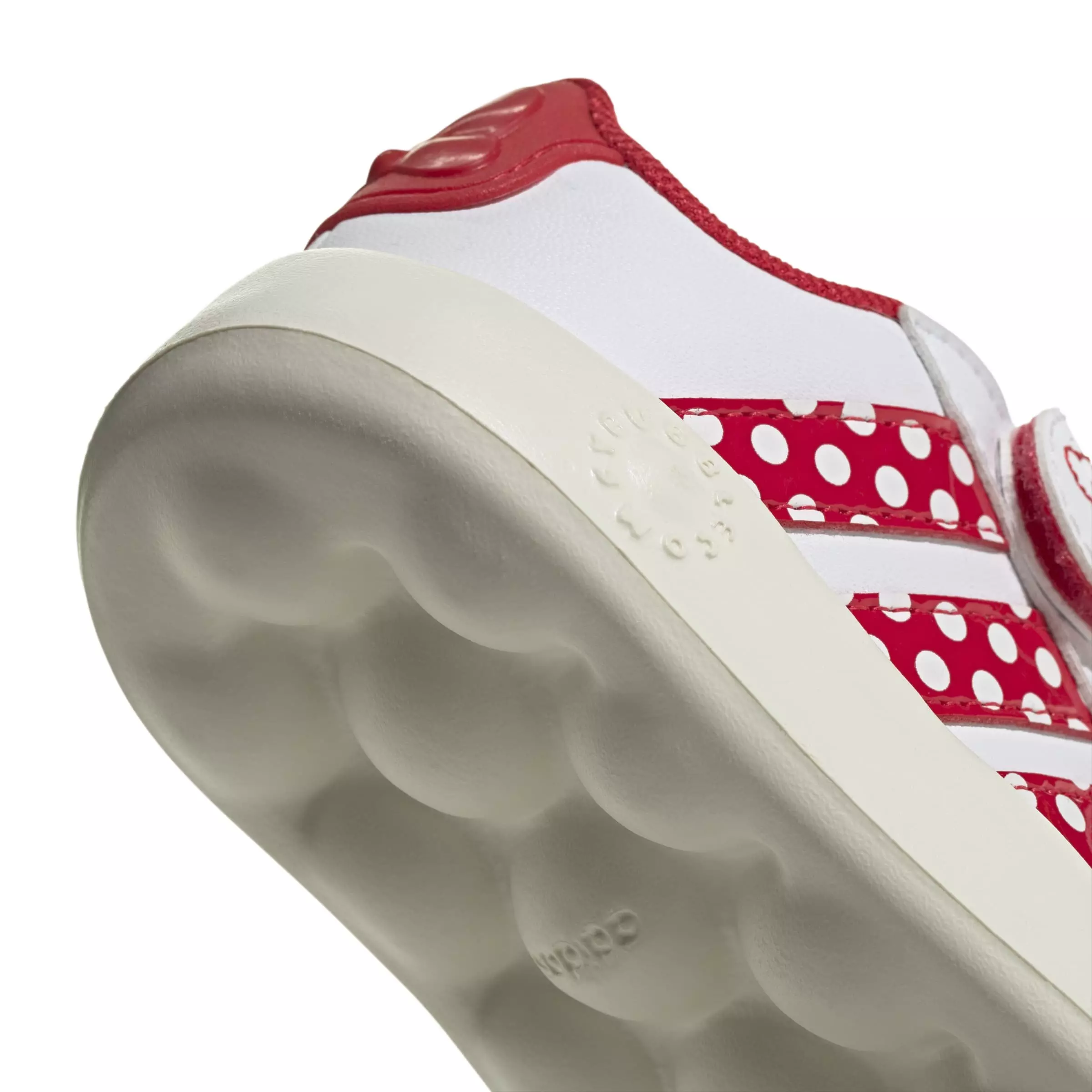 adidas Disney Minnie Mouse Grand Court "Ftwr White/Pure Ruby/Off White" Infant Girls' Shoe - WHITE/RUBY/OFF WHITE