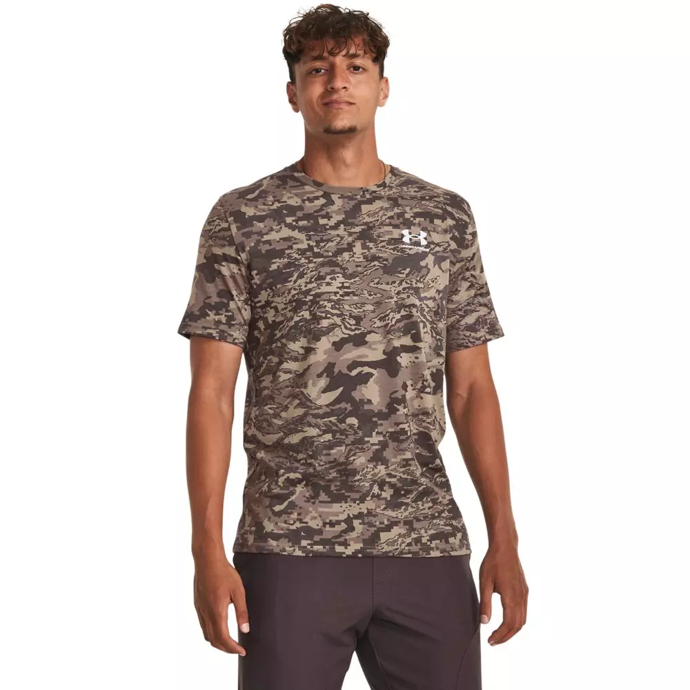 Under Armour Men's ABC Camo Short Sleeve Shirt -Tan - TAN