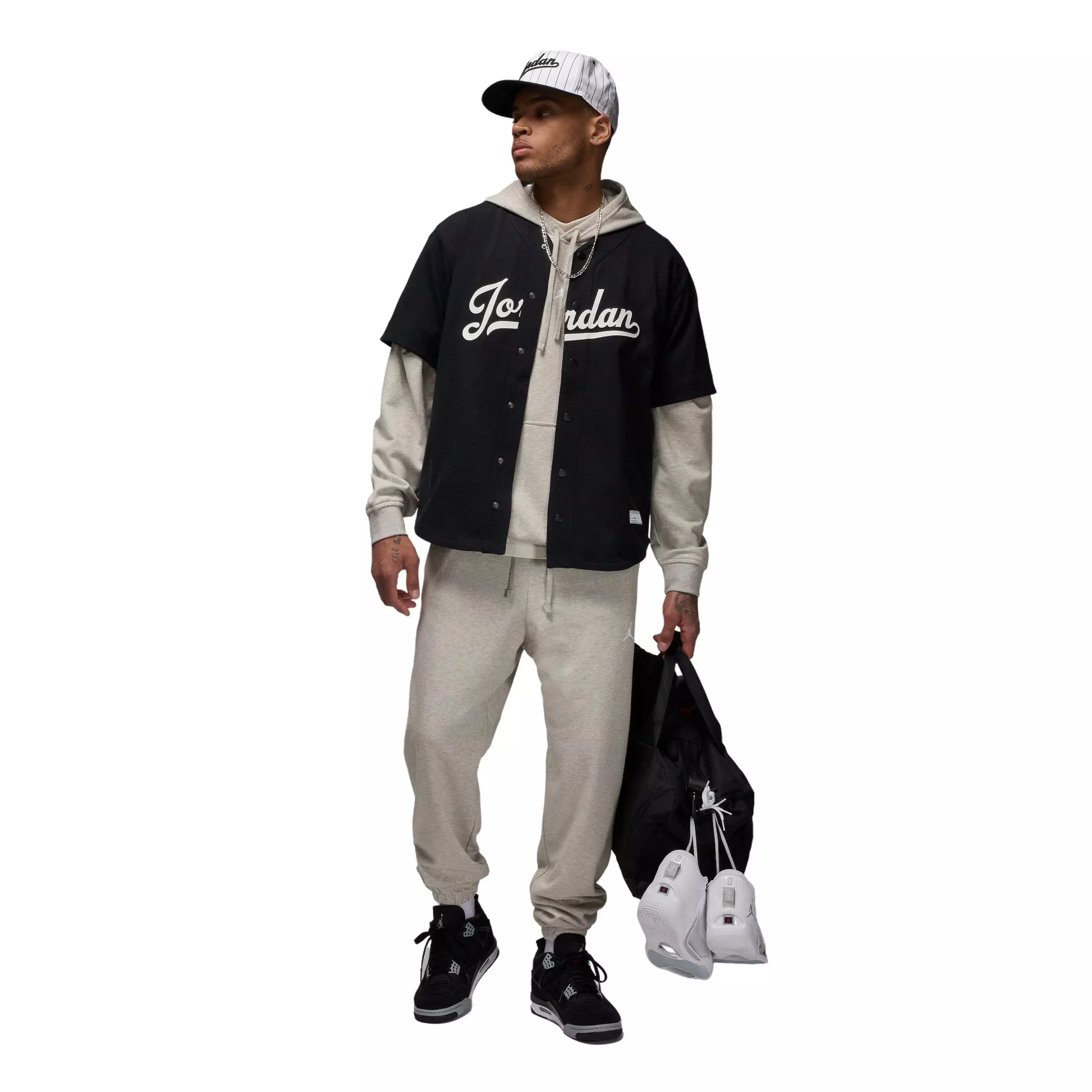 Jordan Men's Sport Crossover Dri-FIT Pullover Hoodie - Grey - GREY