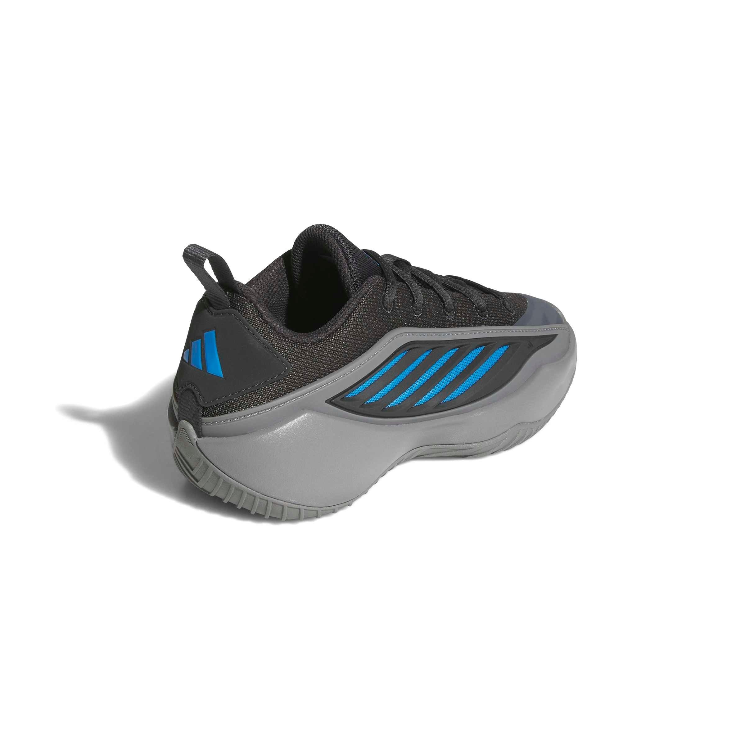adidas Believe That 1 J "Grey Three/Carbon/Lucid Ray Blue" Grade School Boys' Basketball Shoe - GREY/CARBON/BLUE