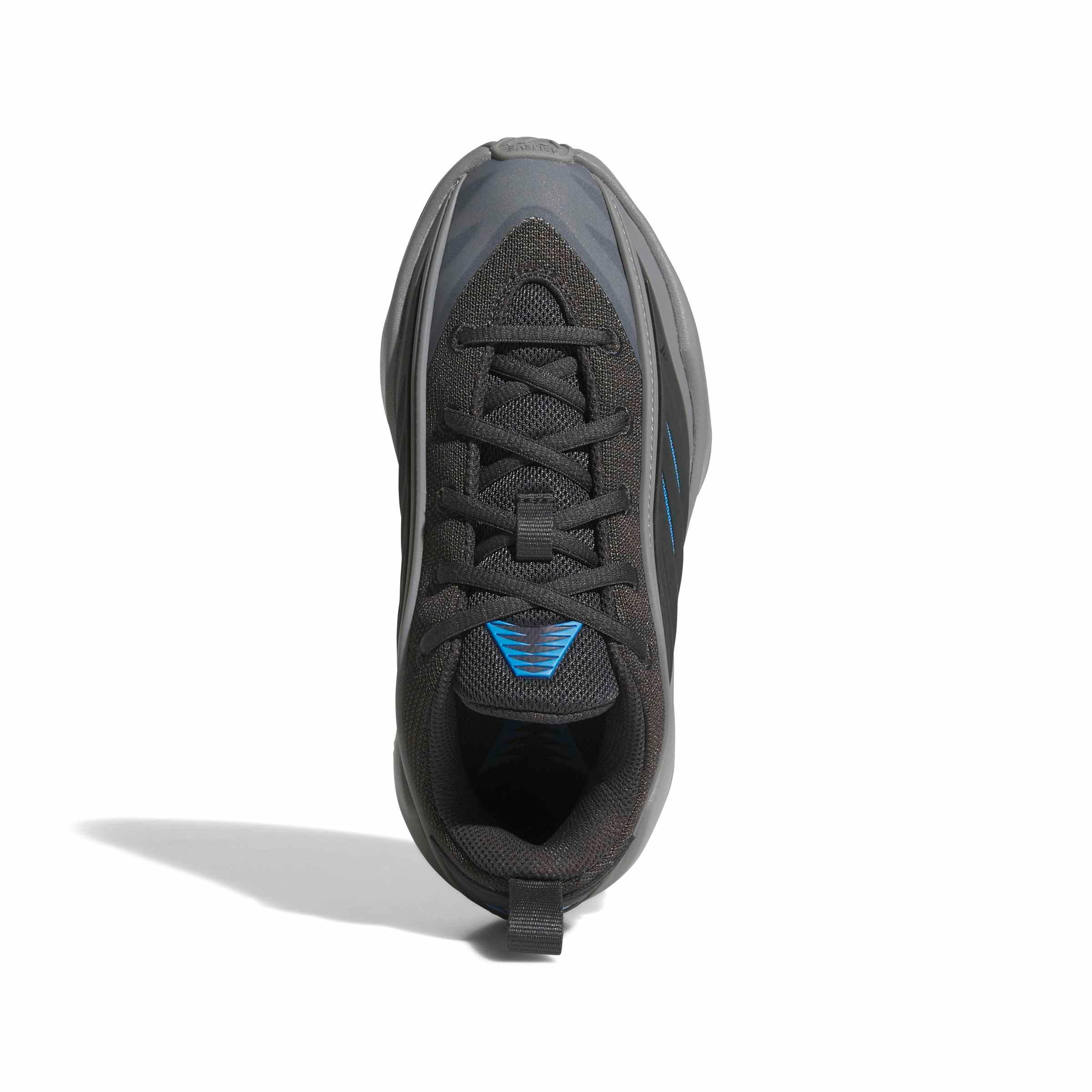 adidas Believe That 1 J "Grey Three/Carbon/Lucid Ray Blue" Grade School Boys' Basketball Shoe - GREY/CARBON/BLUE