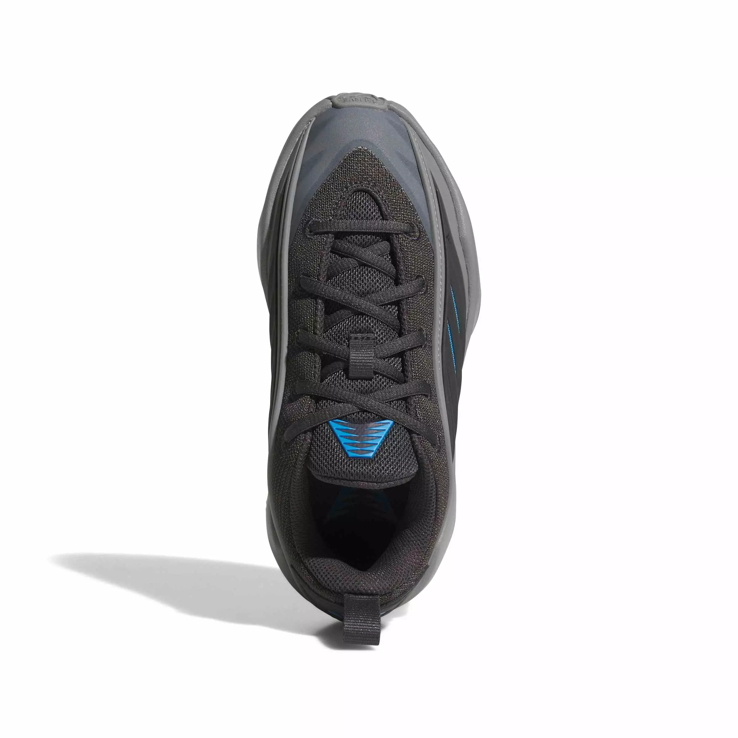adidas Believe That 1 J "Grey Three/Carbon/Lucid Ray Blue" Grade School Boys' Basketball Shoe - GREY/CARBON/BLUE