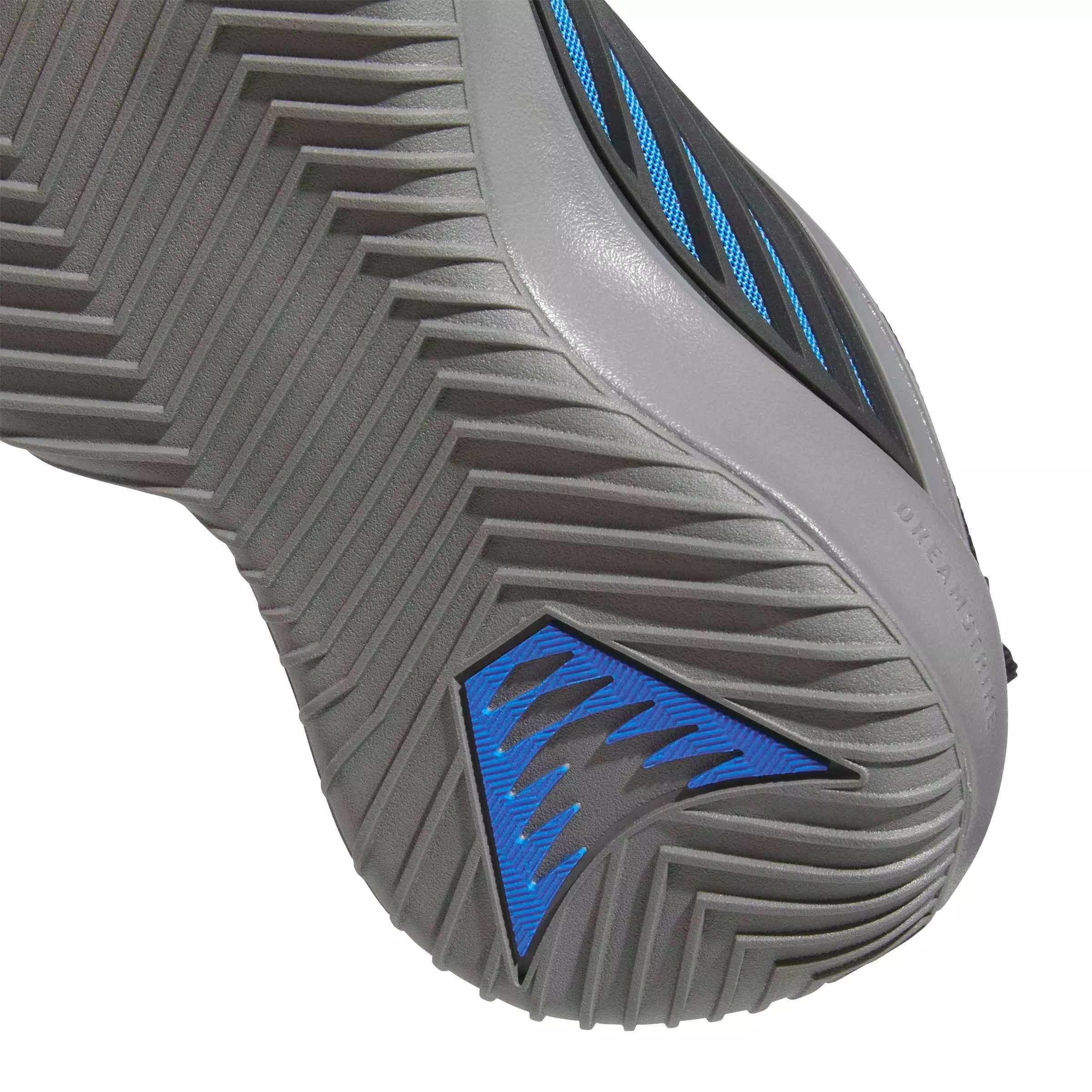 adidas Believe That 1 J "Grey Three/Carbon/Lucid Ray Blue" Grade School Boys' Basketball Shoe - GREY/CARBON/BLUE