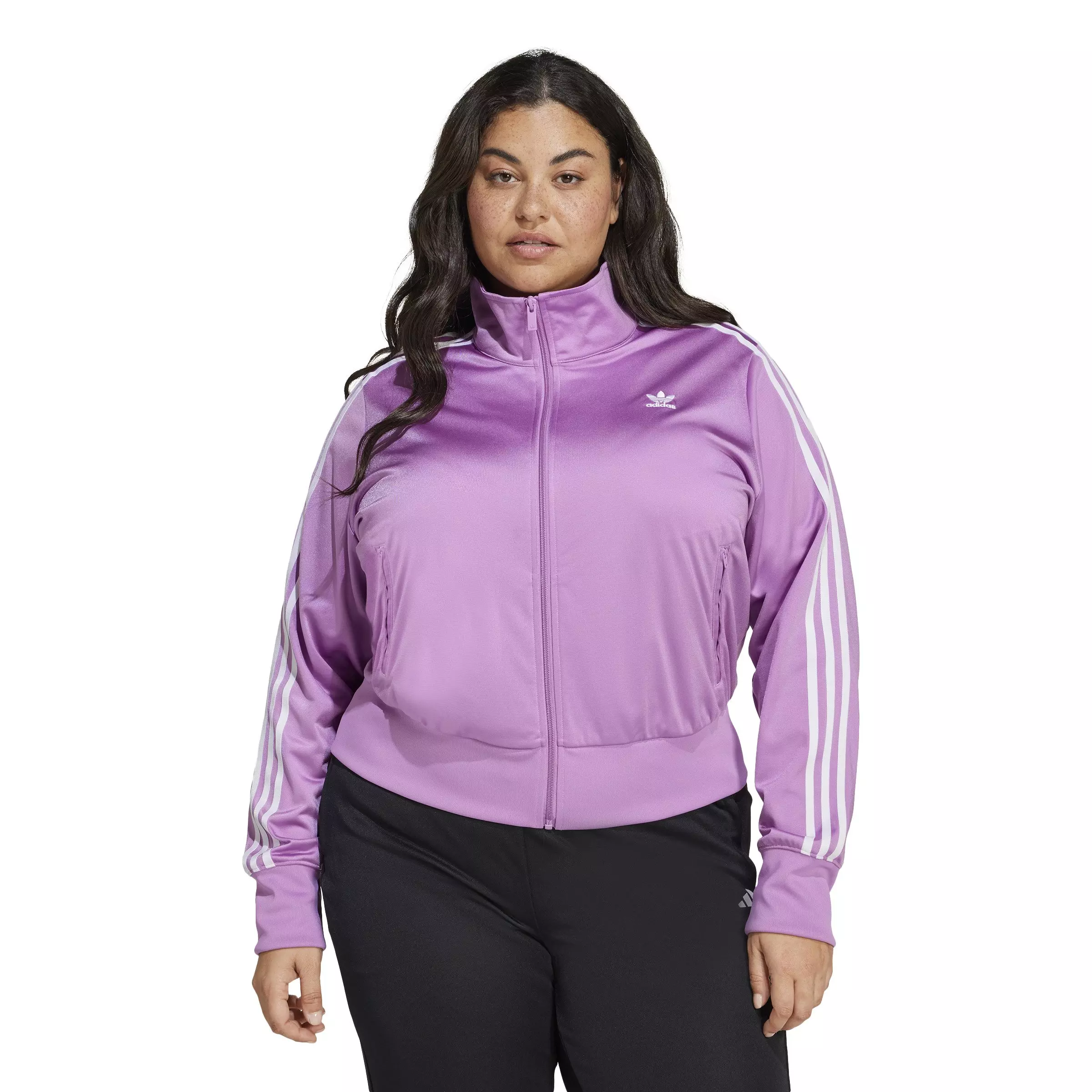 adidas Originals Women's Adicolor Classics Firebird Track Jacket-Purple - PURPLE