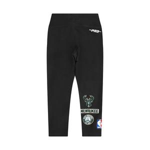 Pro Standard Toddler Girls' NBA Milwaukee Bucks Retro Classic Leggings -Black