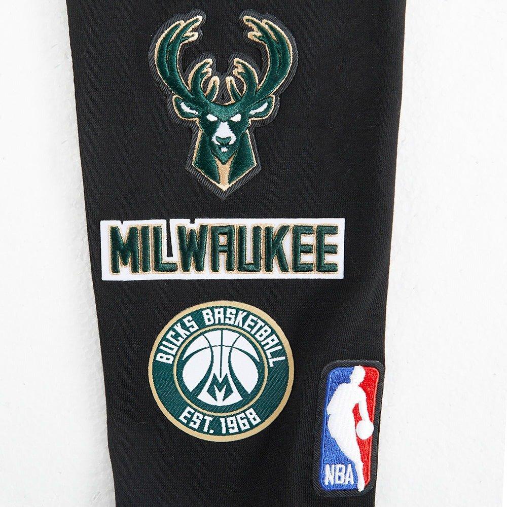 Pro Standard Toddler Girls' NBA Milwaukee Bucks Retro Classic Leggings -Black - BLACK Thumbnail View 3