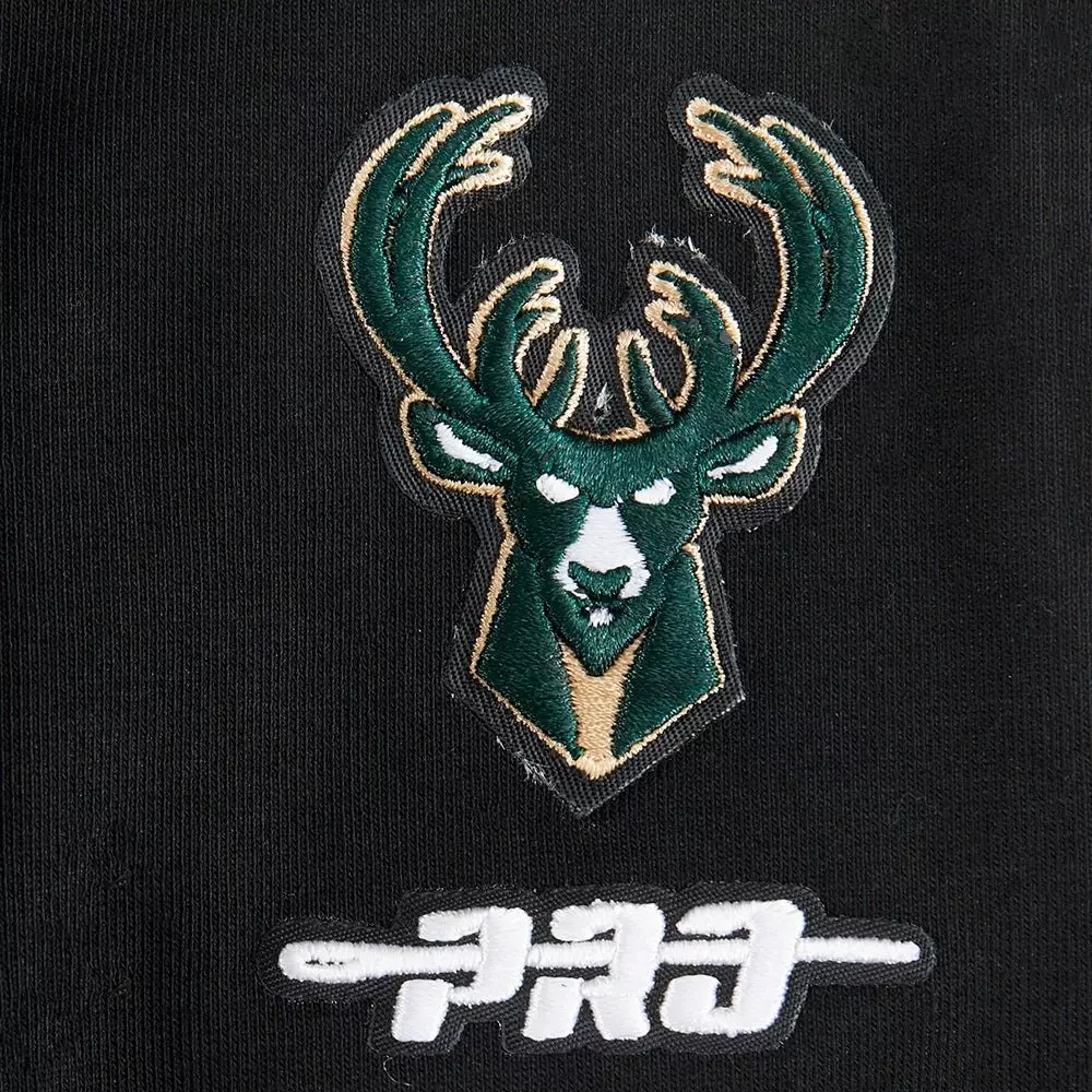 Pro Standard Toddler Girls' NBA Milwaukee Bucks Retro Classic Leggings -Black - BLACK