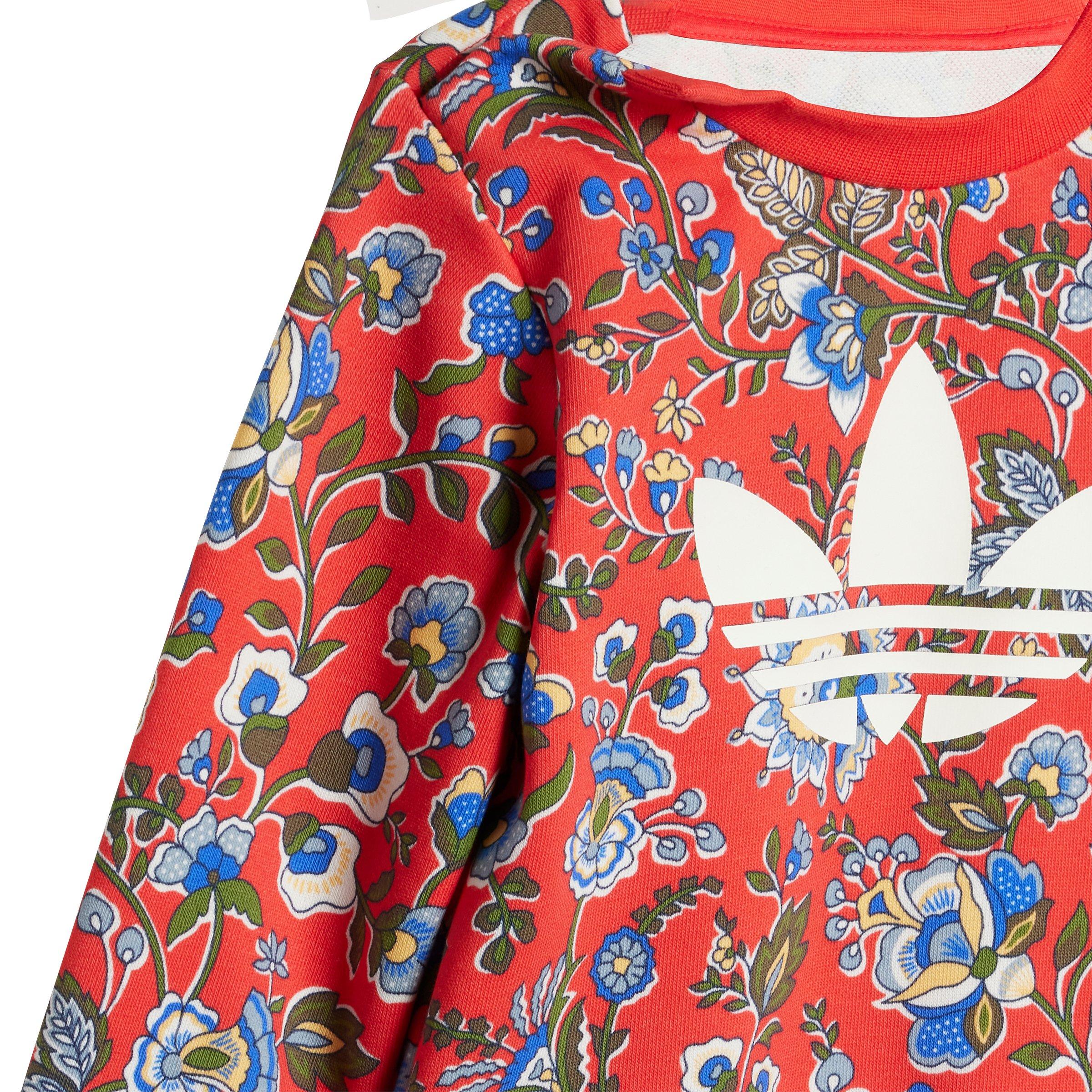 adidas Originals x Liberty London Toddler Kids' Red/Multi Crew Set