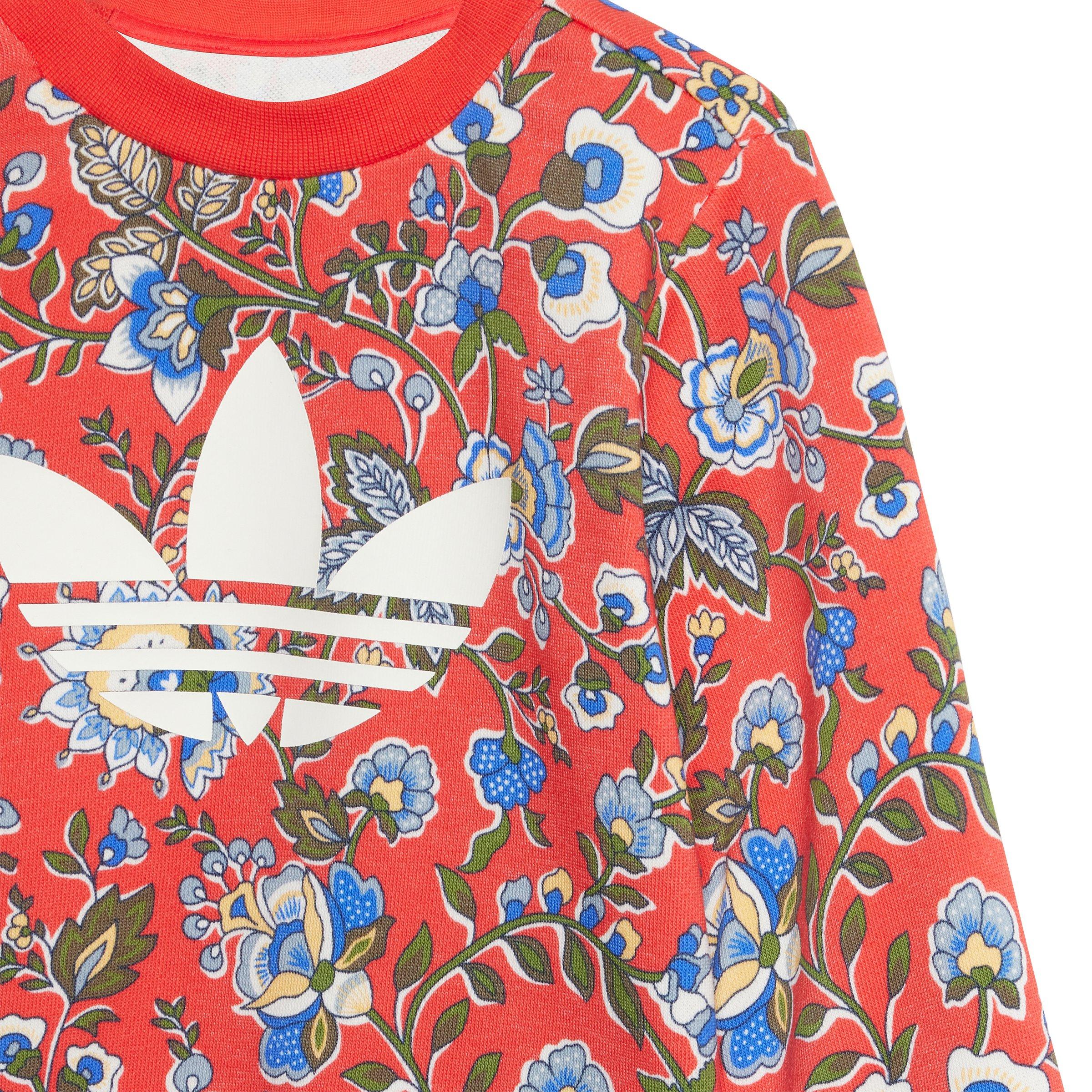 adidas Originals x Liberty London Toddler Kids' Red/Multi Crew Set