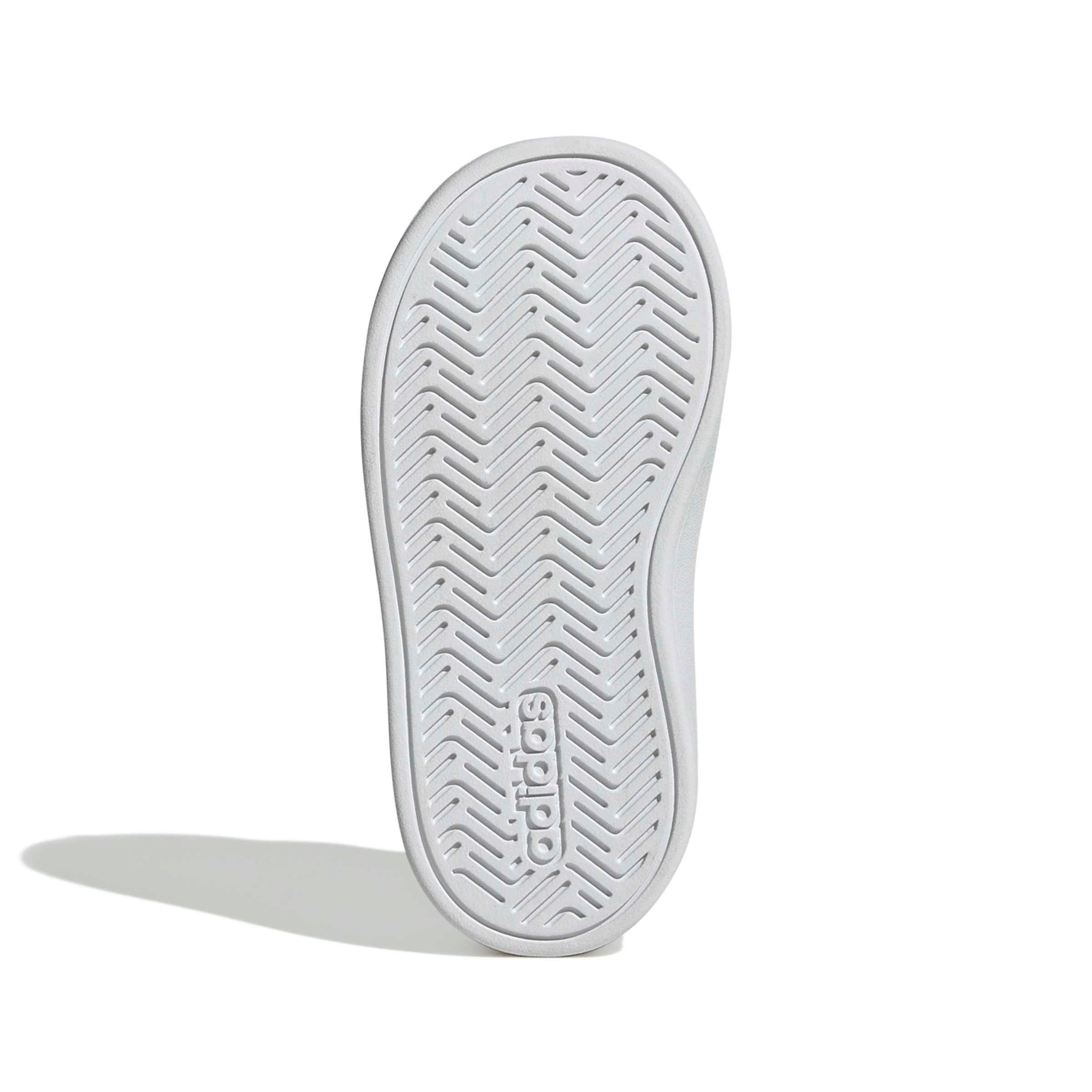 adidas Grand Court 3.0 "Ftwr White/Iridescent/Ftwr White" Infant Girls' Shoe - WHITE/IRIDESCENT/WHITE
