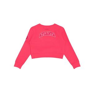 Pro Standard Toddler Girls' NBA Atlanta Hawks Triple Pink Fleece Crewneck Sweatshirt -Pink