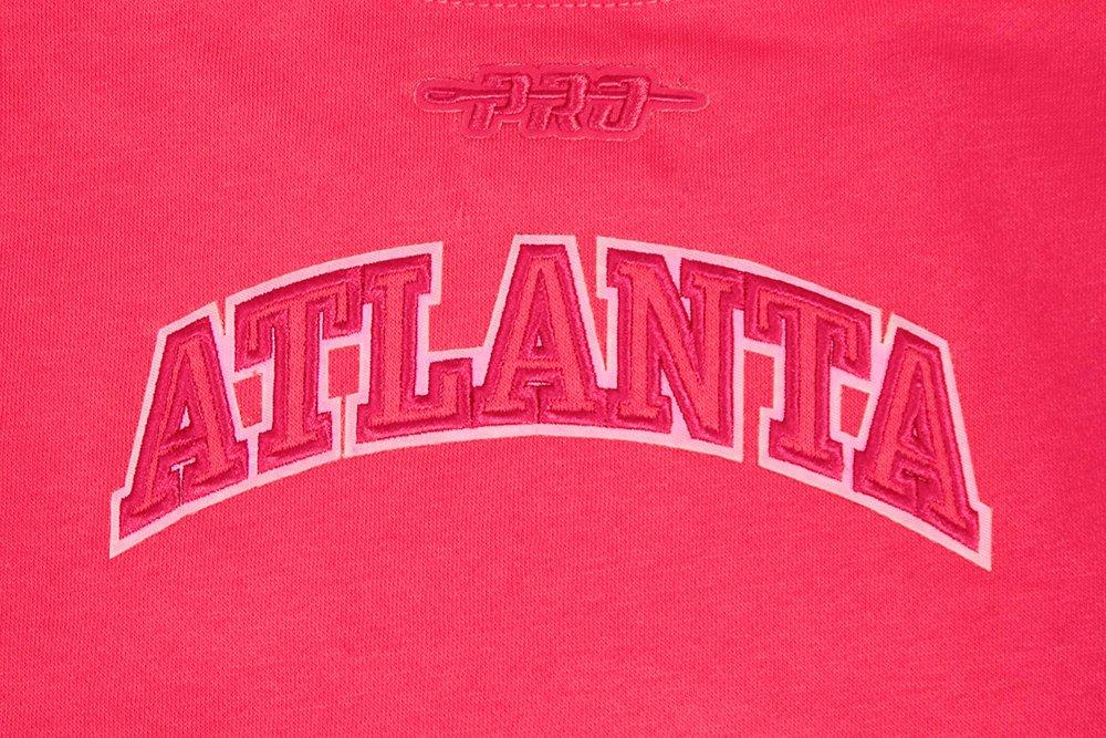 Pro Standard Toddler Girls' NBA Atlanta Hawks Triple Pink Fleece Crewneck Sweatshirt -Pink - PINK Thumbnail View 4