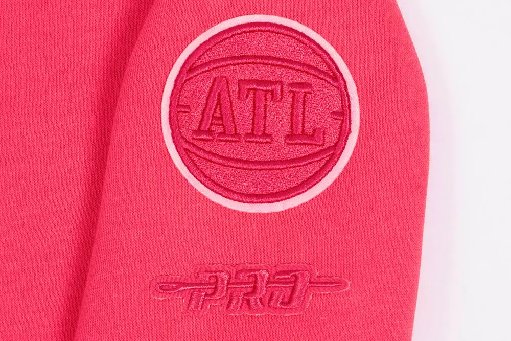 Pro Standard Toddler Girls' NBA Atlanta Hawks Triple Pink Fleece Crewneck Sweatshirt - Pink - PINK