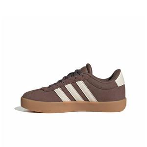adidas VL Court 3.0 "Earth Strata/Chalk White/Gum 3" Preschool Girls' Shoe - EARTH/WHITE/GUM