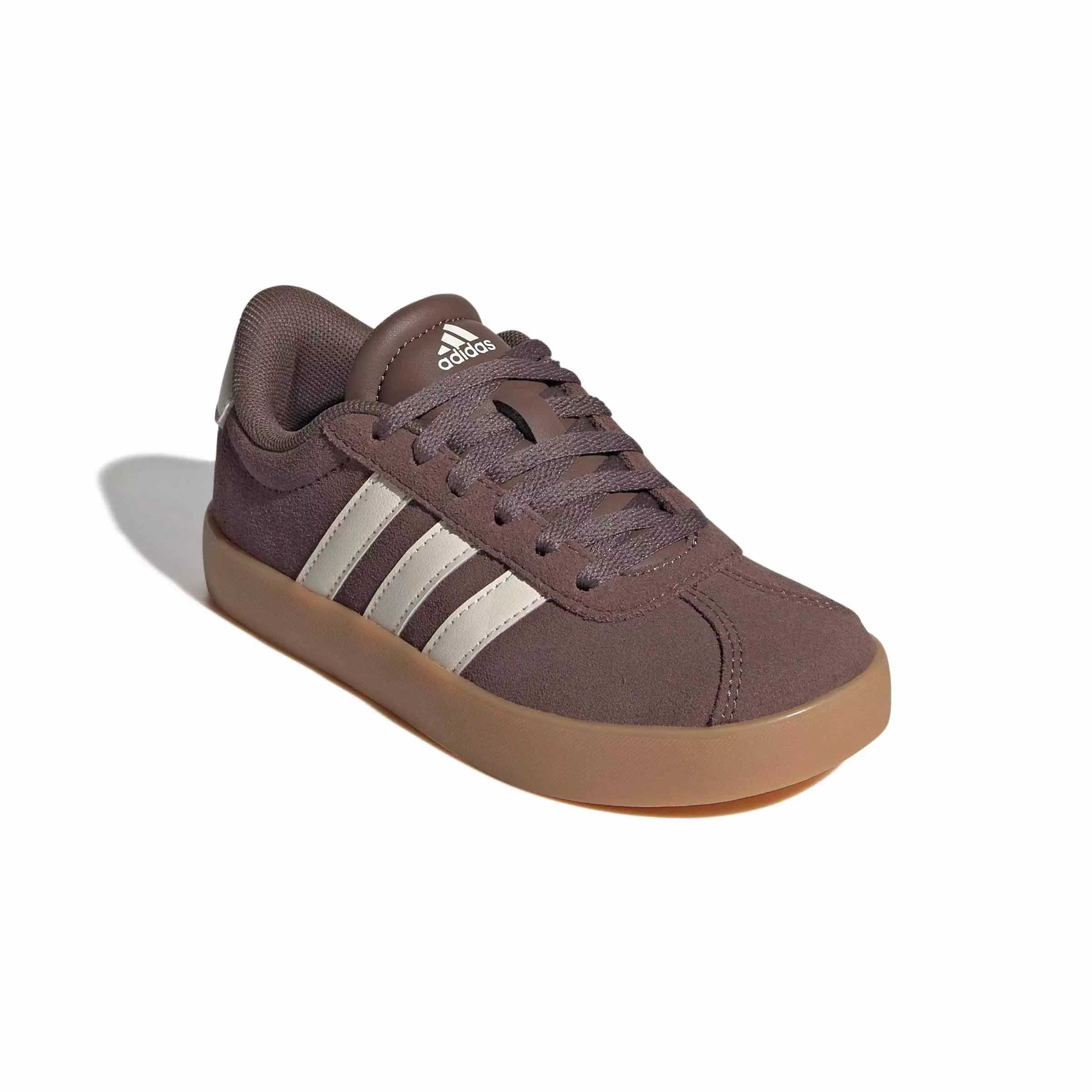 adidas VL Court 3.0 "Earth Strata/Chalk White/Gum 3" Preschool Girls' Shoe - EARTH/WHITE/GUM