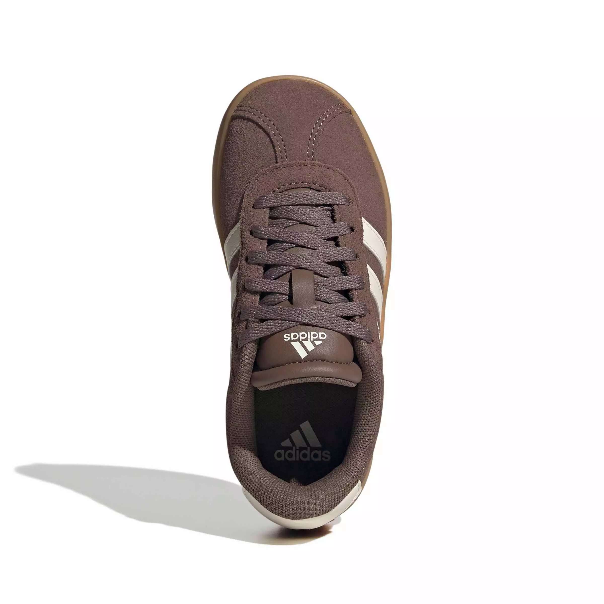 adidas VL Court 3.0 "Earth Strata/Chalk White/Gum 3" Preschool Girls' Shoe - EARTH/WHITE/GUM