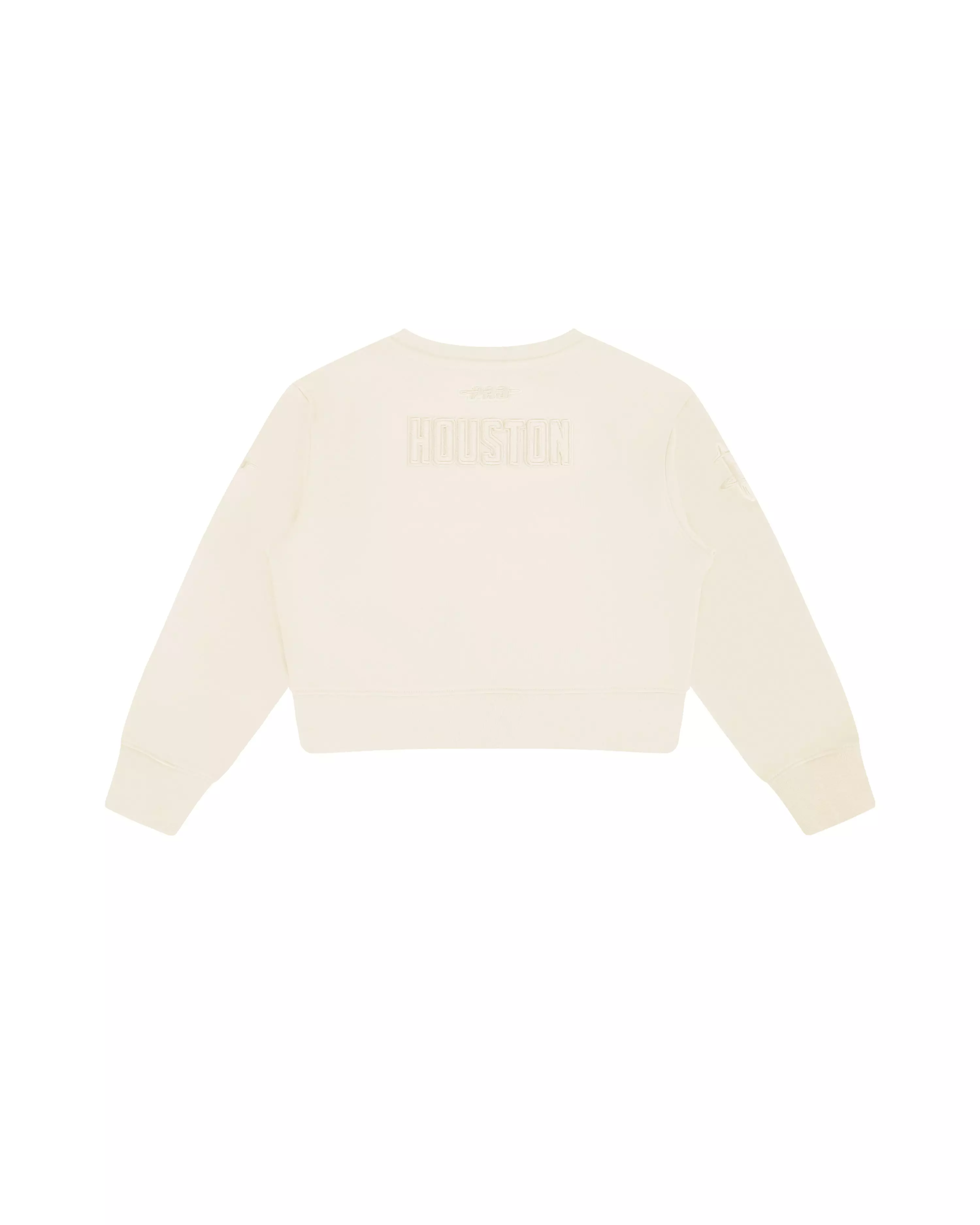 Pro Standard Toddler Girls' NBA Houston Rockets Neutral Fleece Crewneck Sweatshirt -Cream - CREAM