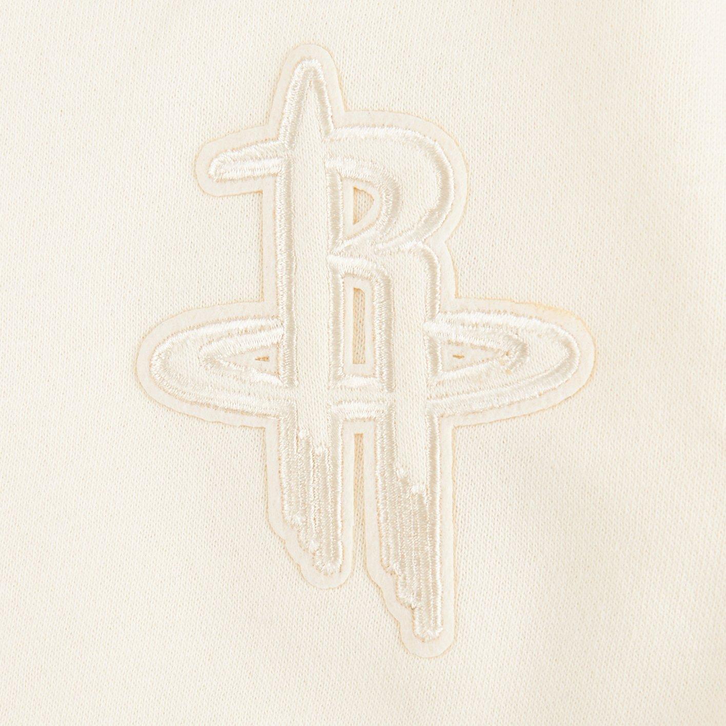 Pro Standard Toddler Girls' NBA Houston Rockets Neutral Fleece Crewneck Sweatshirt -Cream - CREAM Thumbnail View 3