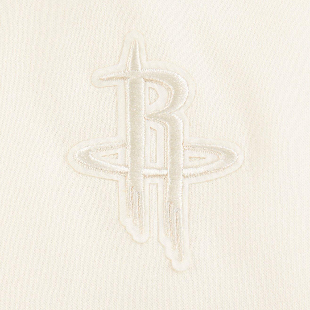 Pro Standard Toddler Girls' NBA Houston Rockets Neutral Fleece Crewneck Sweatshirt -Cream - CREAM Thumbnail View 4