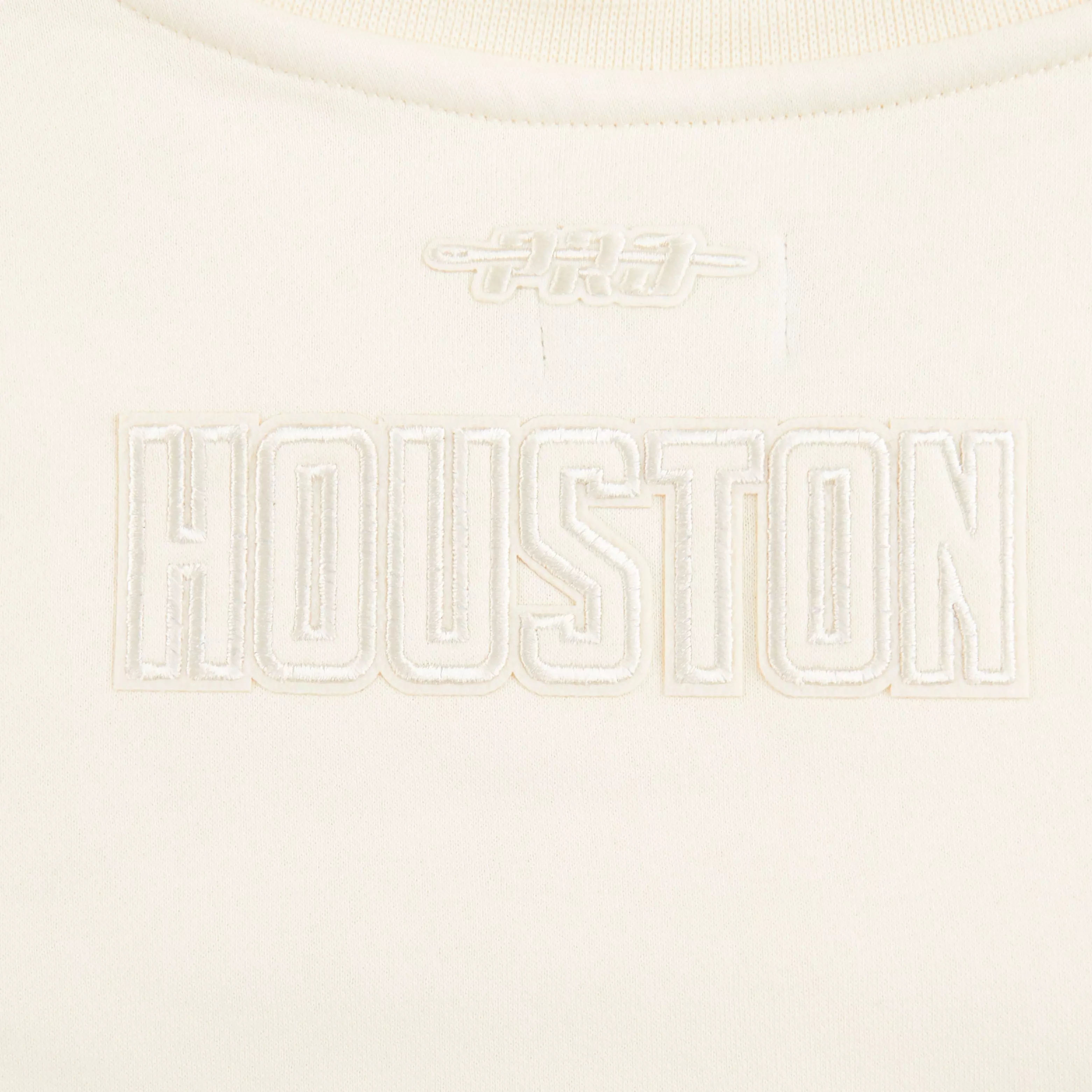 Pro Standard Toddler Girls' NBA Houston Rockets Neutral Fleece Crewneck Sweatshirt - Cream - CREAM