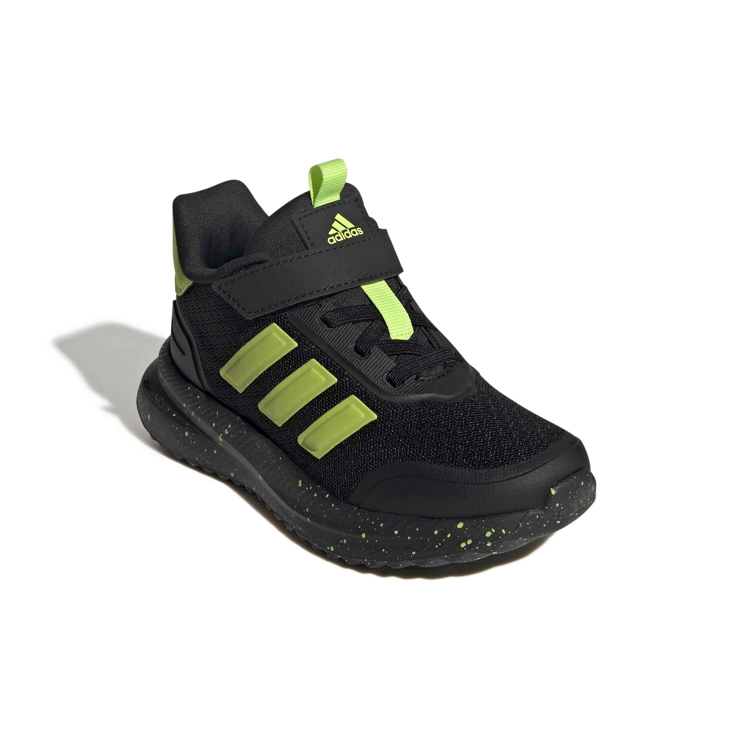 adidas X_PLRPATH "Core Black/Solar Slime" Preschool Boys' Shoe - BLACK/SLIME