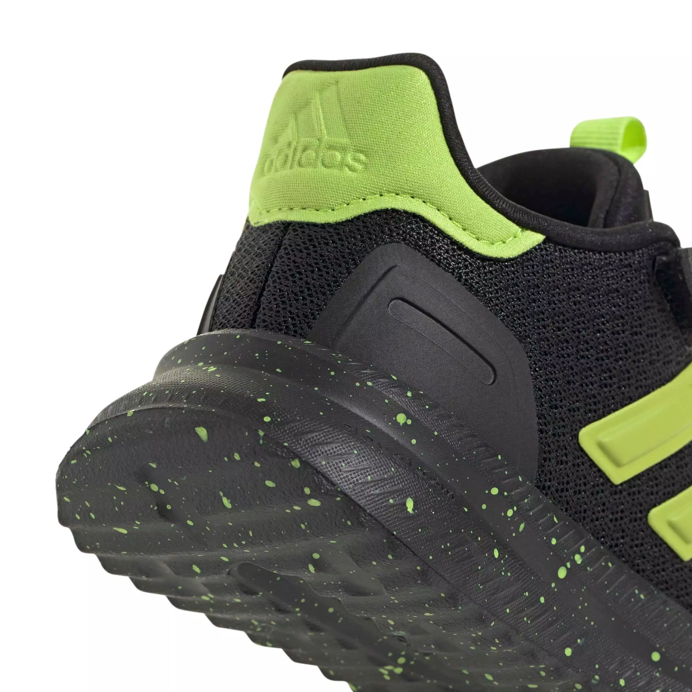 adidas X_PLRPATH "Core Black/Solar Slime" Preschool Boys' Shoe - BLACK/SLIME