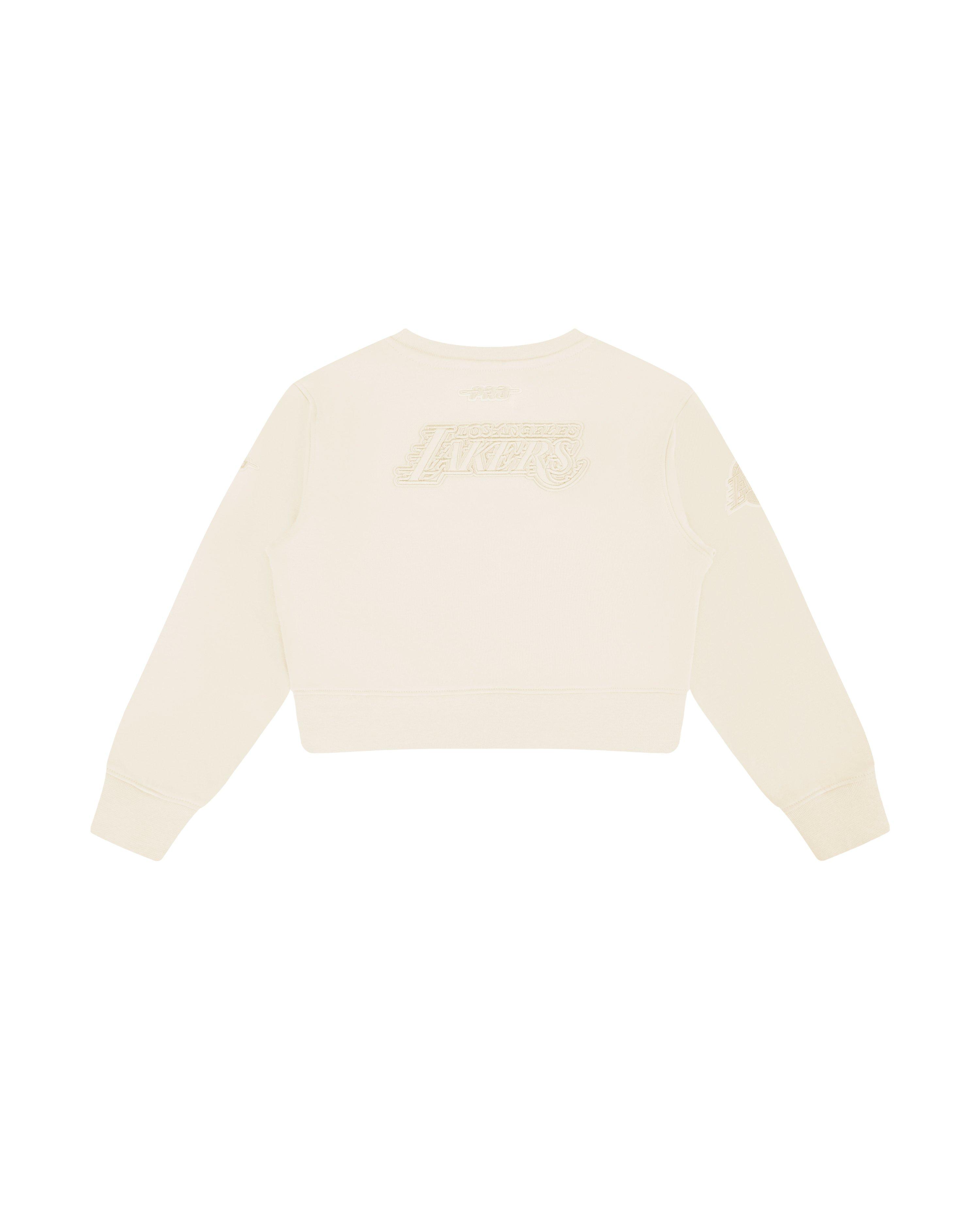 Pro Standard Toddler Girls' NBA Los Angeles Lakers Neutral Fleece Sweatshirt -Cream - CREAM Thumbnail View 2