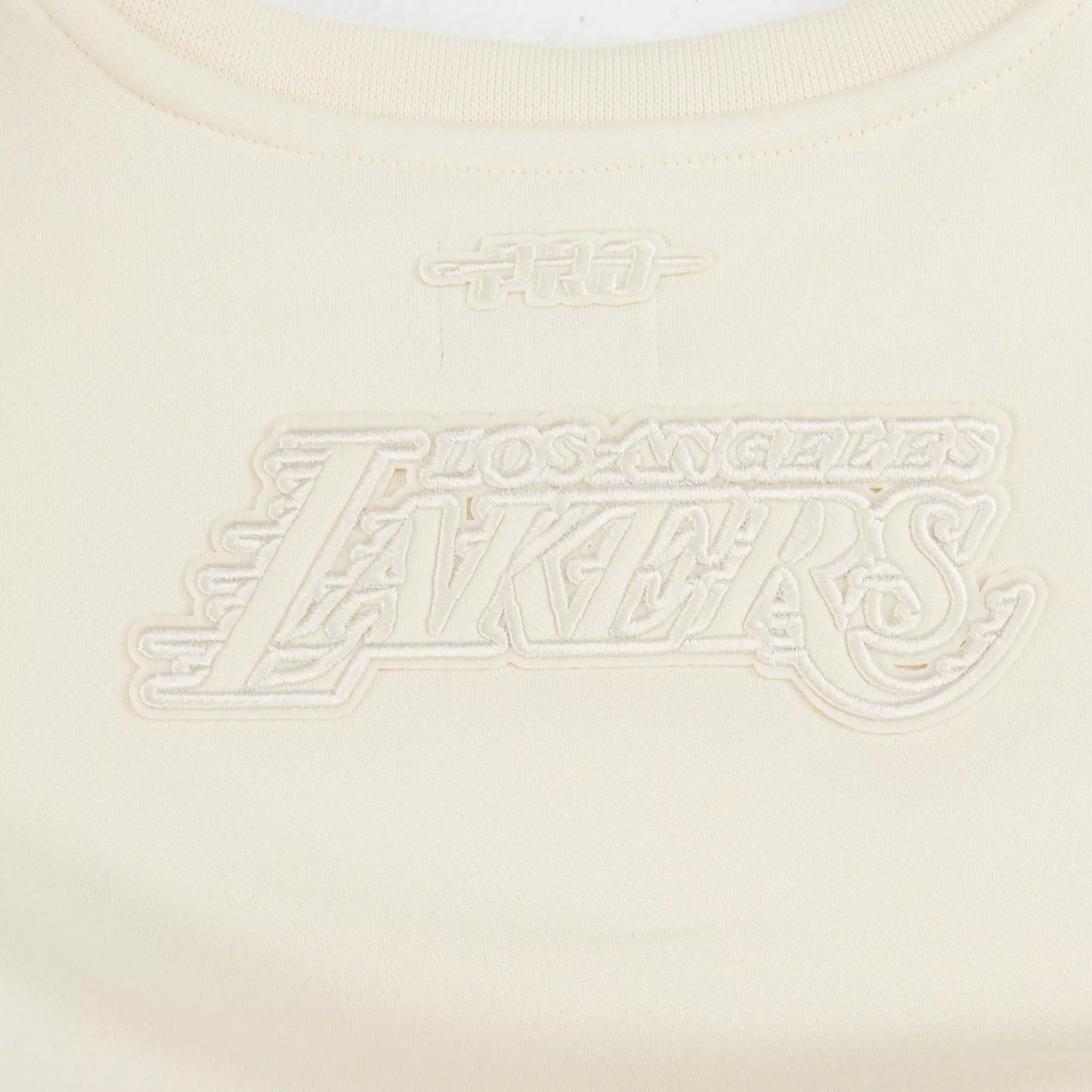Pro Standard Toddler Girls' NBA Los Angeles Lakers Neutral Fleece Sweatshirt -Cream - CREAM
