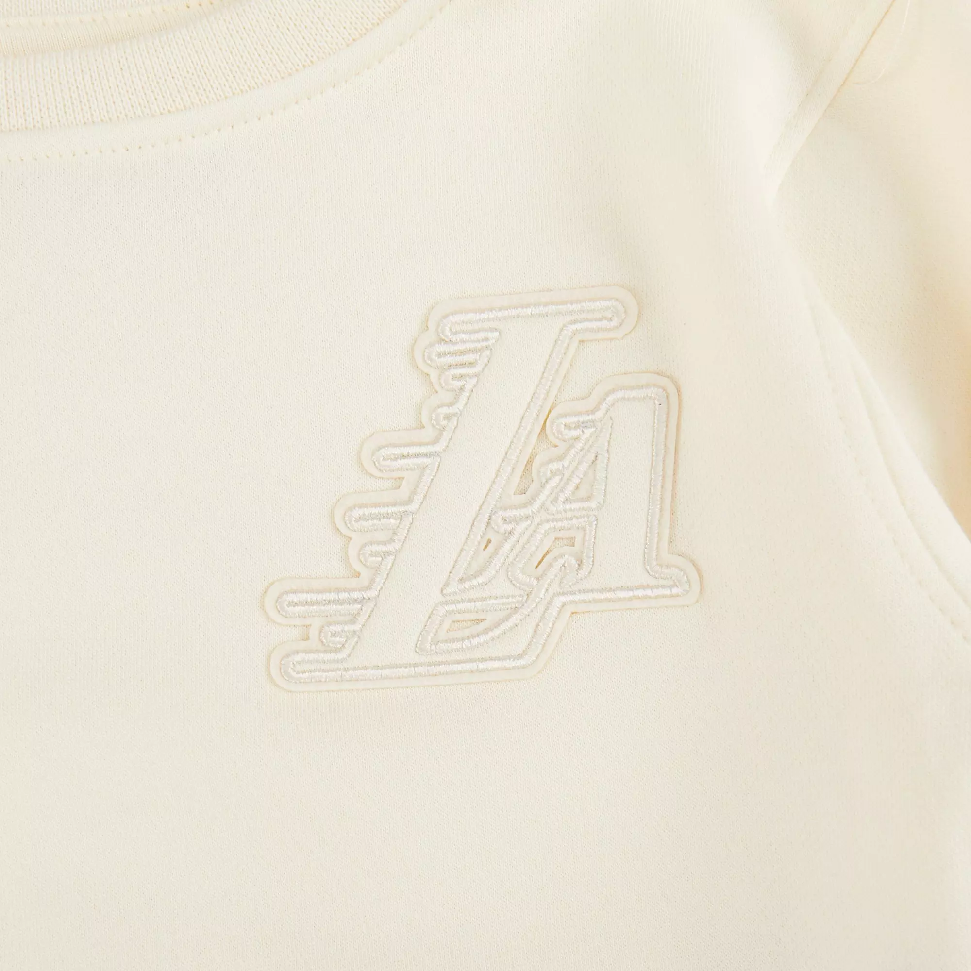 Pro Standard Toddler Girls' NBA Los Angeles Lakers Neutral Fleece Sweatshirt - Cream - CREAM